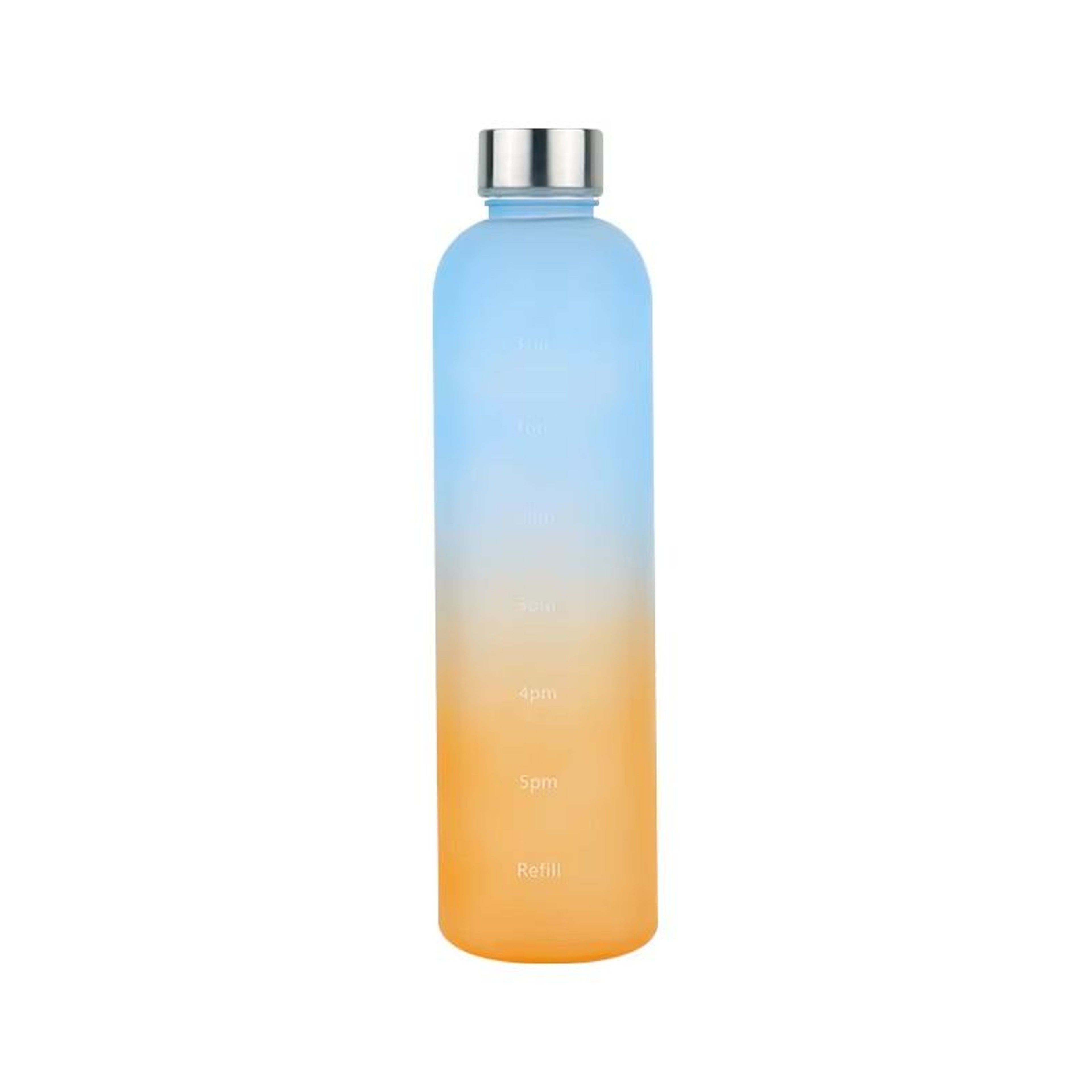 1L Water Bottle With Time Marker Leakproof Frosted Sports Bottle For Gym Fitness Outdoor And Travel 10
