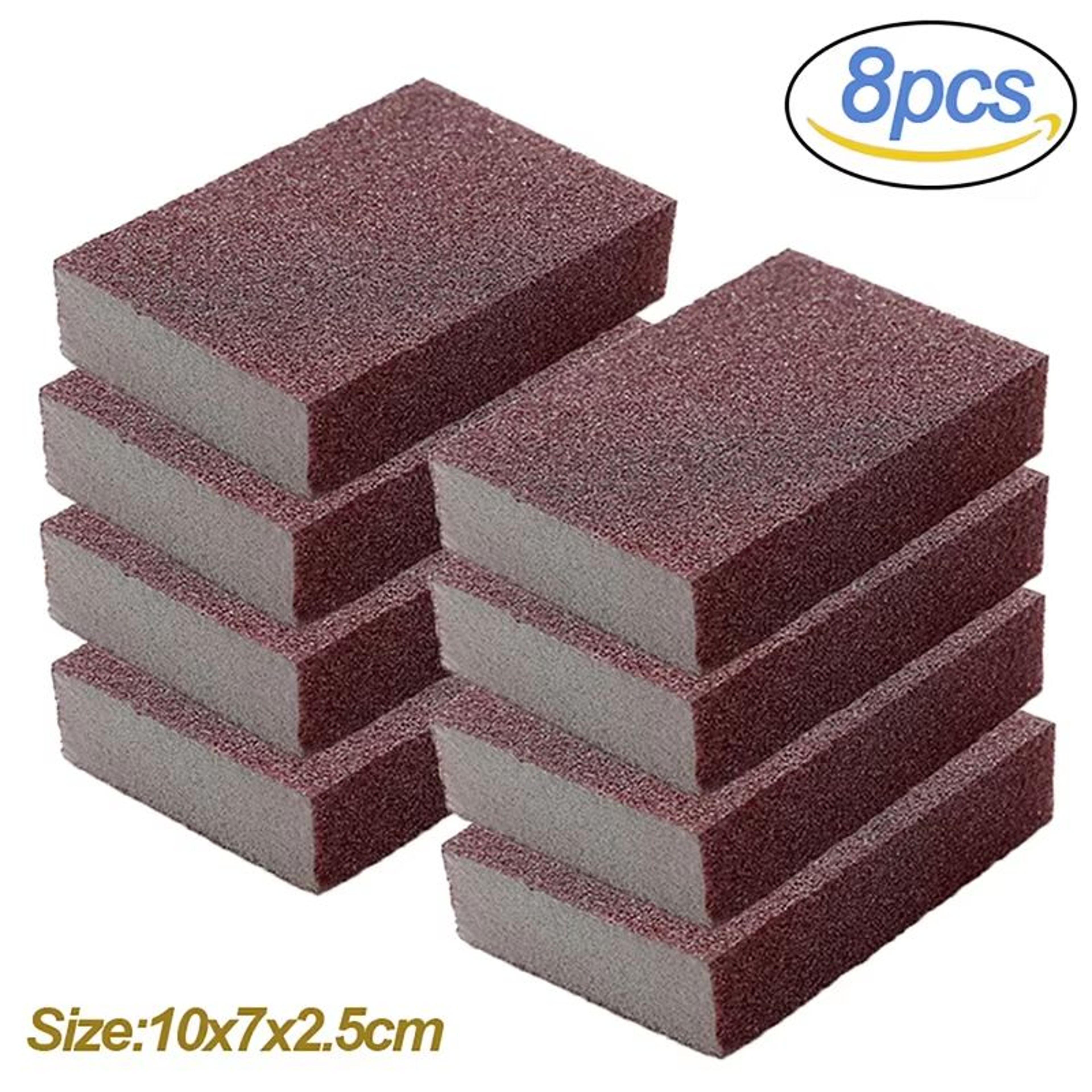 48PCS Rust Remove Carborundum Cleaning Sponges MultiPurpose Kitchen And Cooktop Scrub Brushes 7