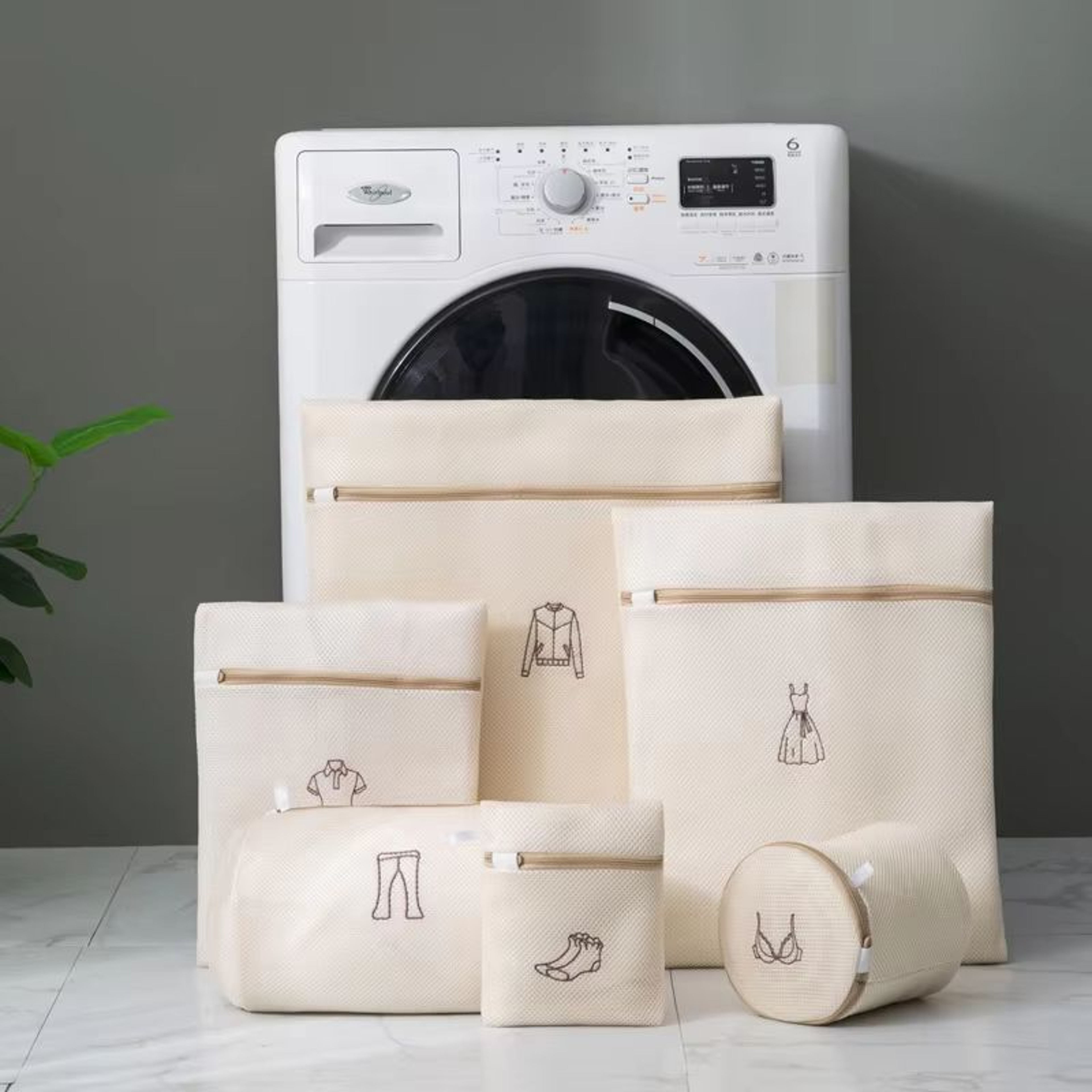 Foldable Thick Laundry Bag  Washing Machine Pouch For Dirty Clothes And Underwear Organizer 7