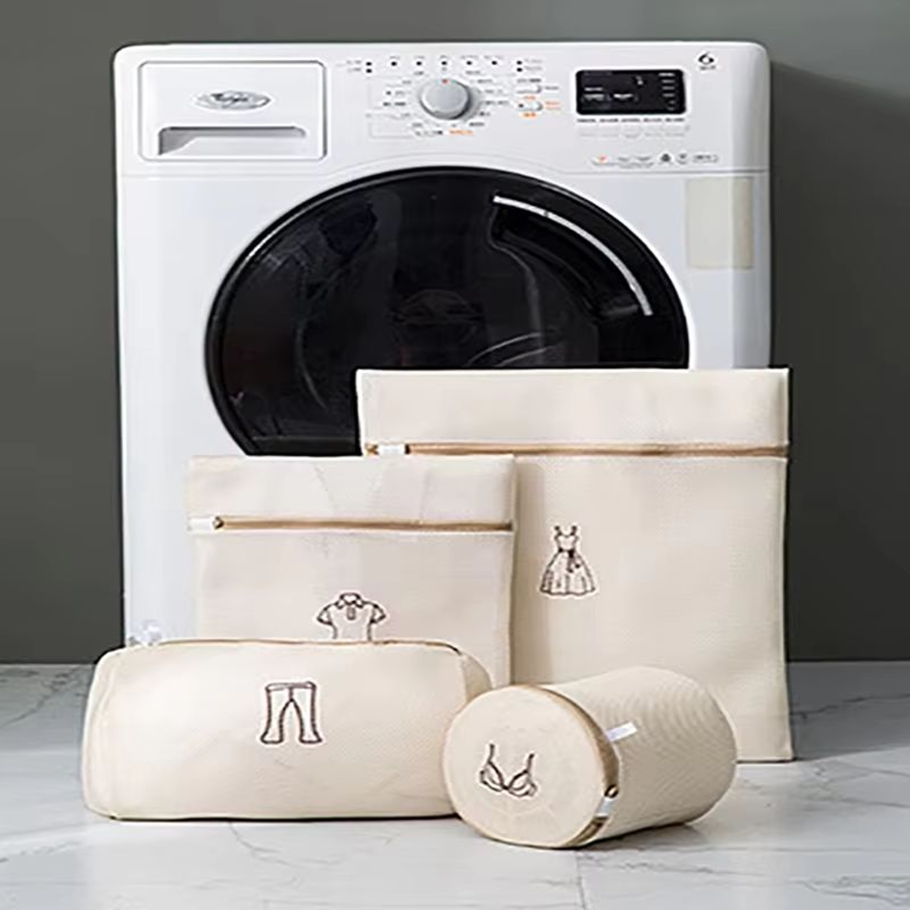 Foldable Thick Laundry Bag  Washing Machine Pouch For Dirty Clothes And Underwear Organizer 8