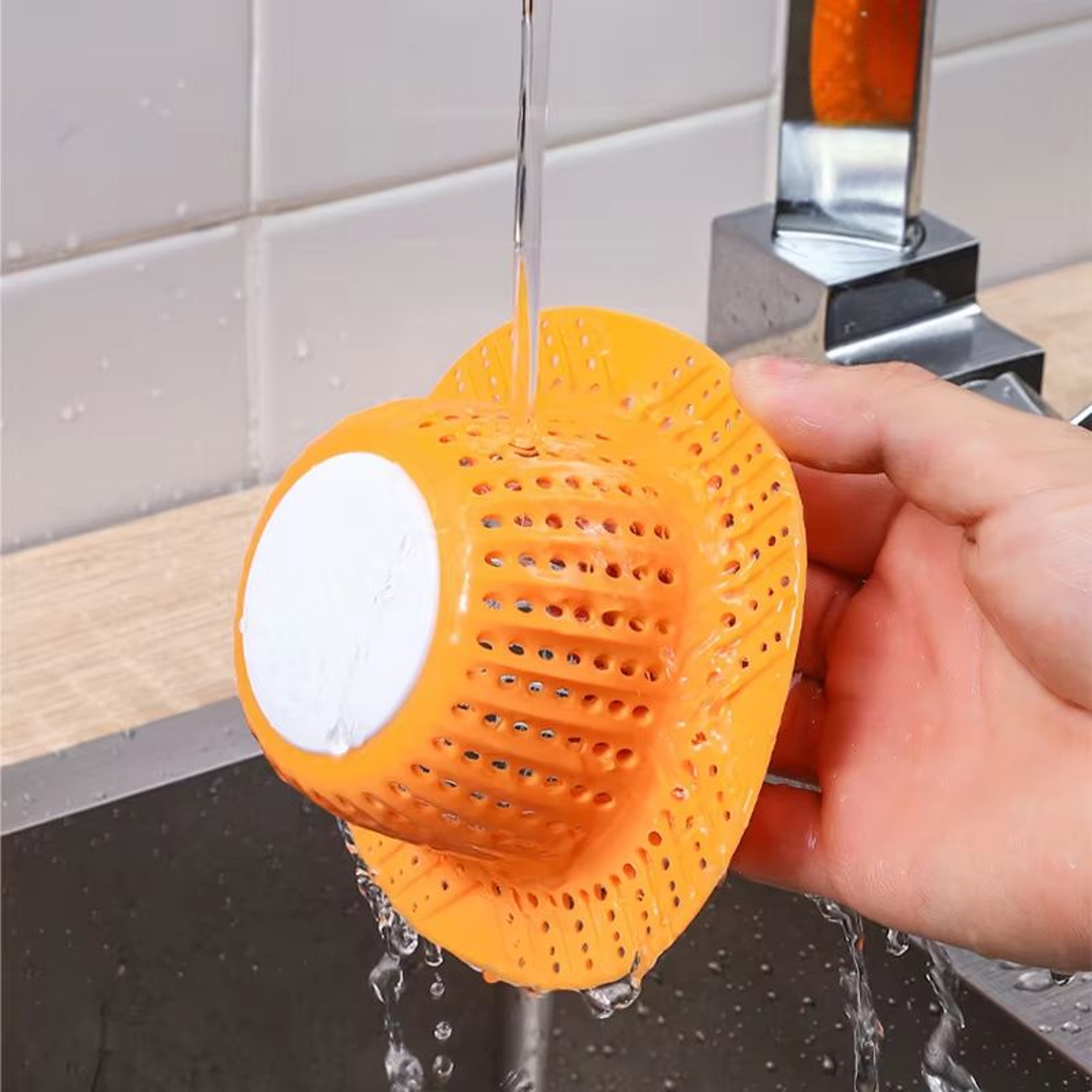 Silicone Floor Drain Hair Catcher AntiClogging Sink And Bathtub Filter Strainer 3