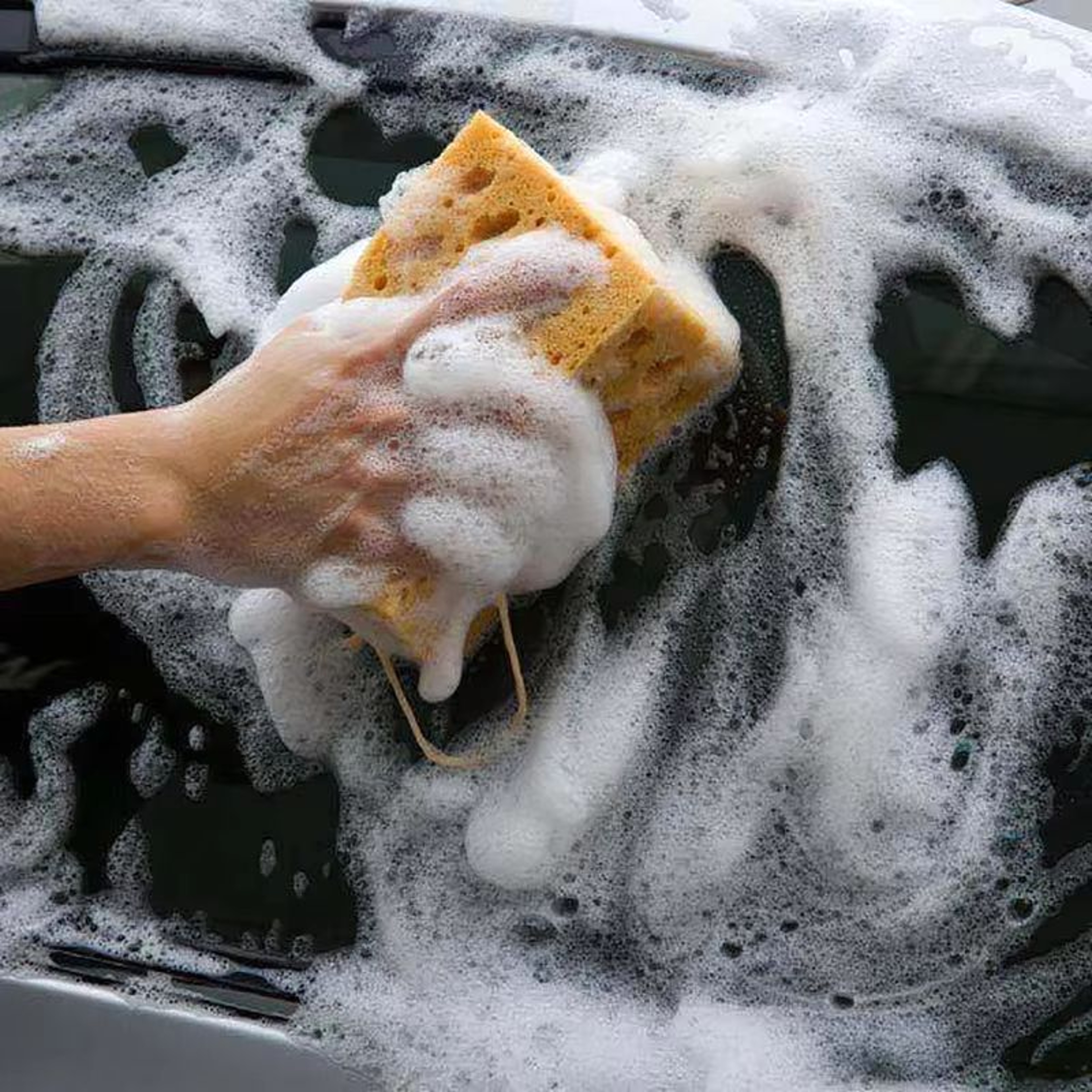 Large Car Wash Sponge Thick Soft Grid Foam Cleaning Tool For Auto Exterior And Interior 2