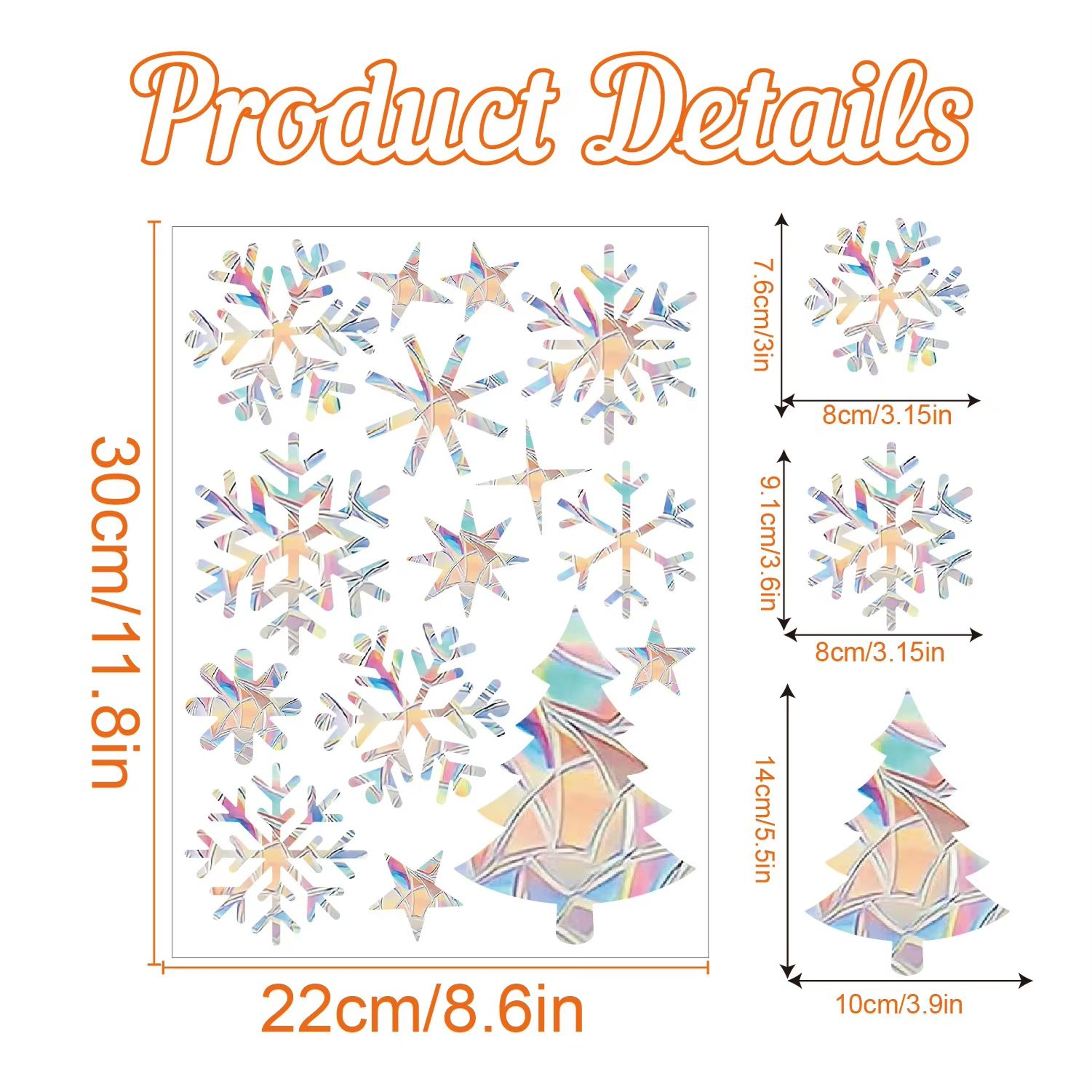 Rainbow Prism Window Sticker For Glass Cat Stars Moon Anti Collision Decoration 7
