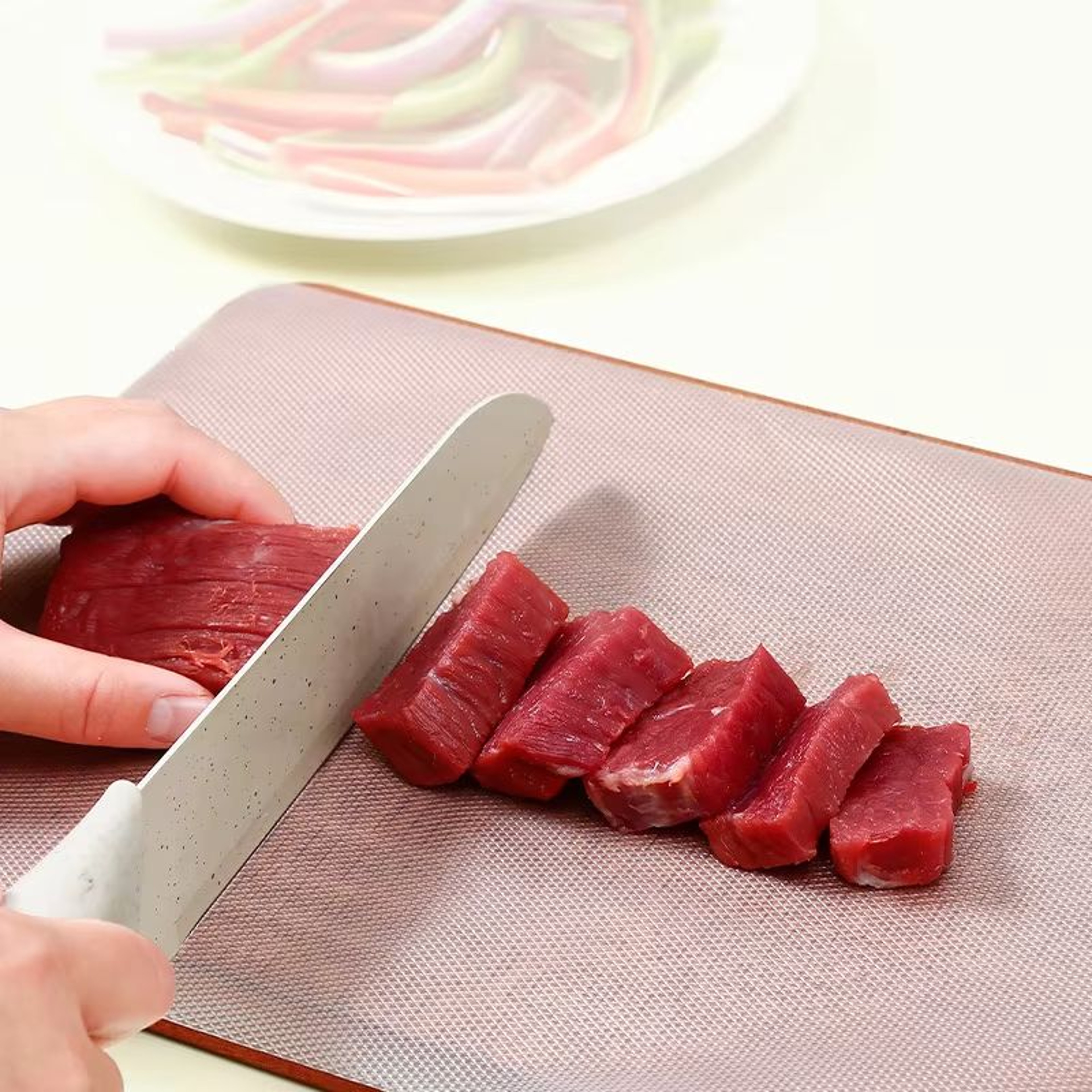 Antibacterial Large Flexible Kitchen Cutting Mat For Cooking Camping And Travel 3