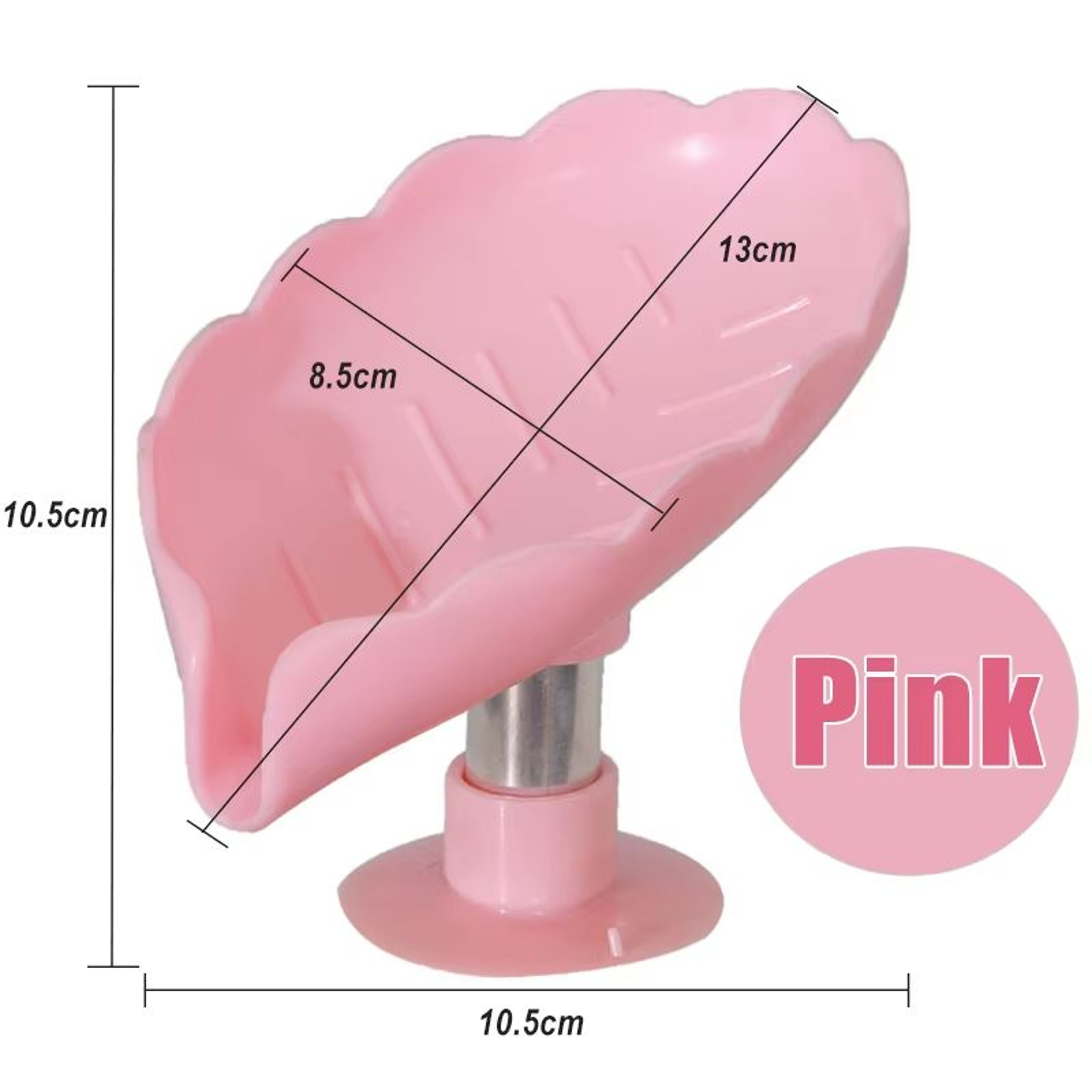 Leaf Shape Suction Cup Soap Holder Soap Dish Tray For Bathroom 9