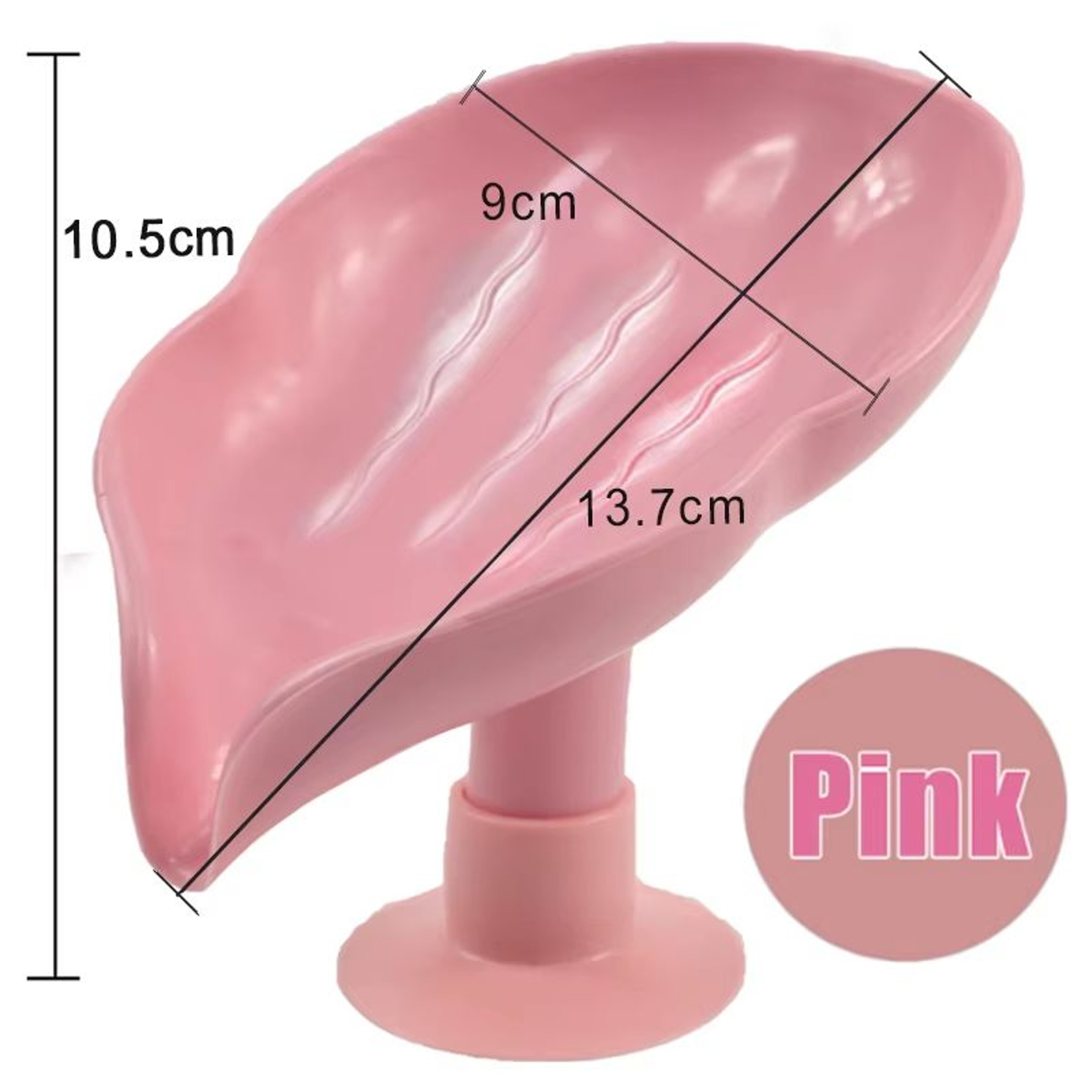 Leaf Shape Suction Cup Soap Holder Soap Dish Tray For Bathroom 10