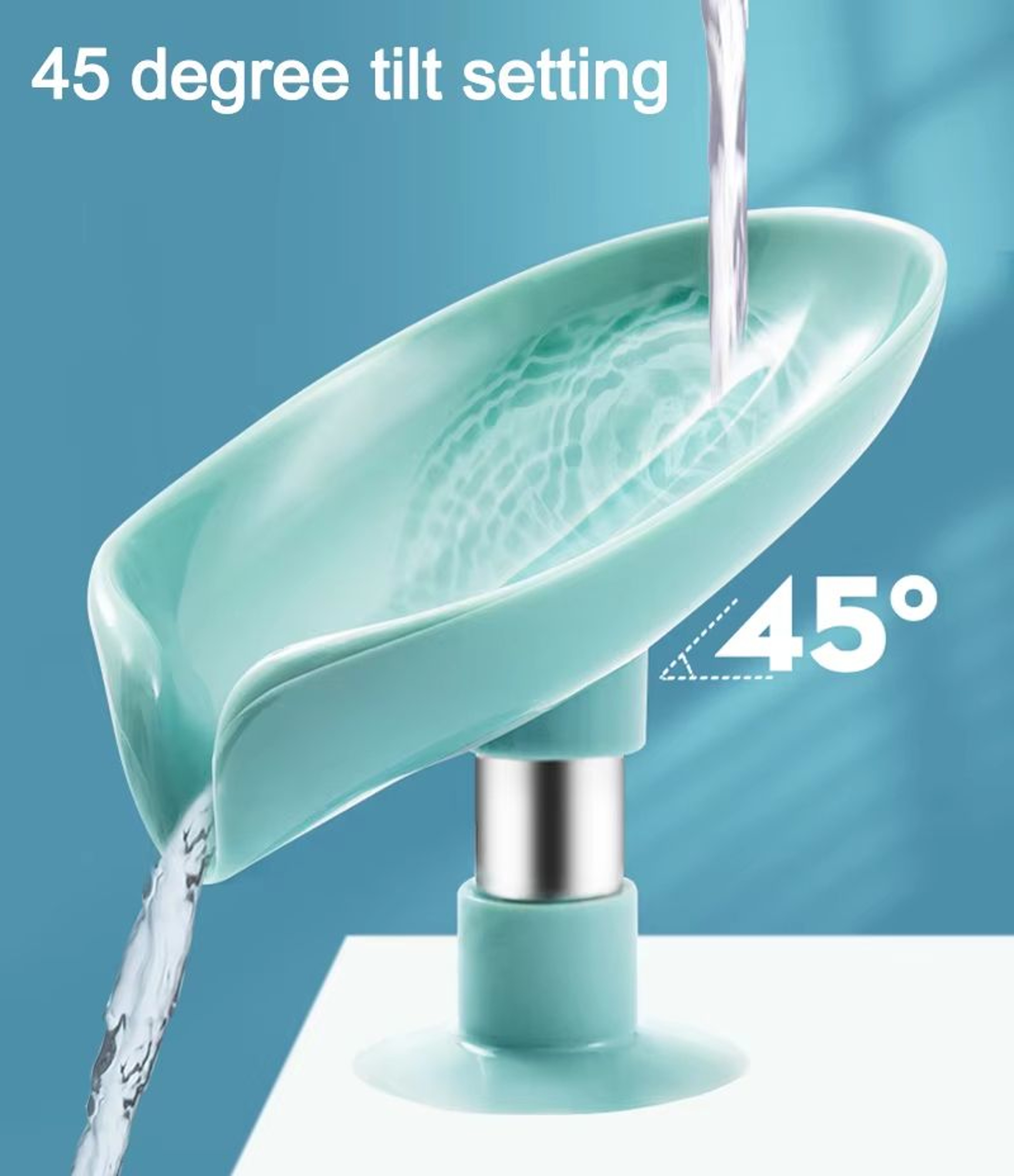 Leaf Shape Suction Cup Soap Holder Soap Dish Tray For Bathroom 5