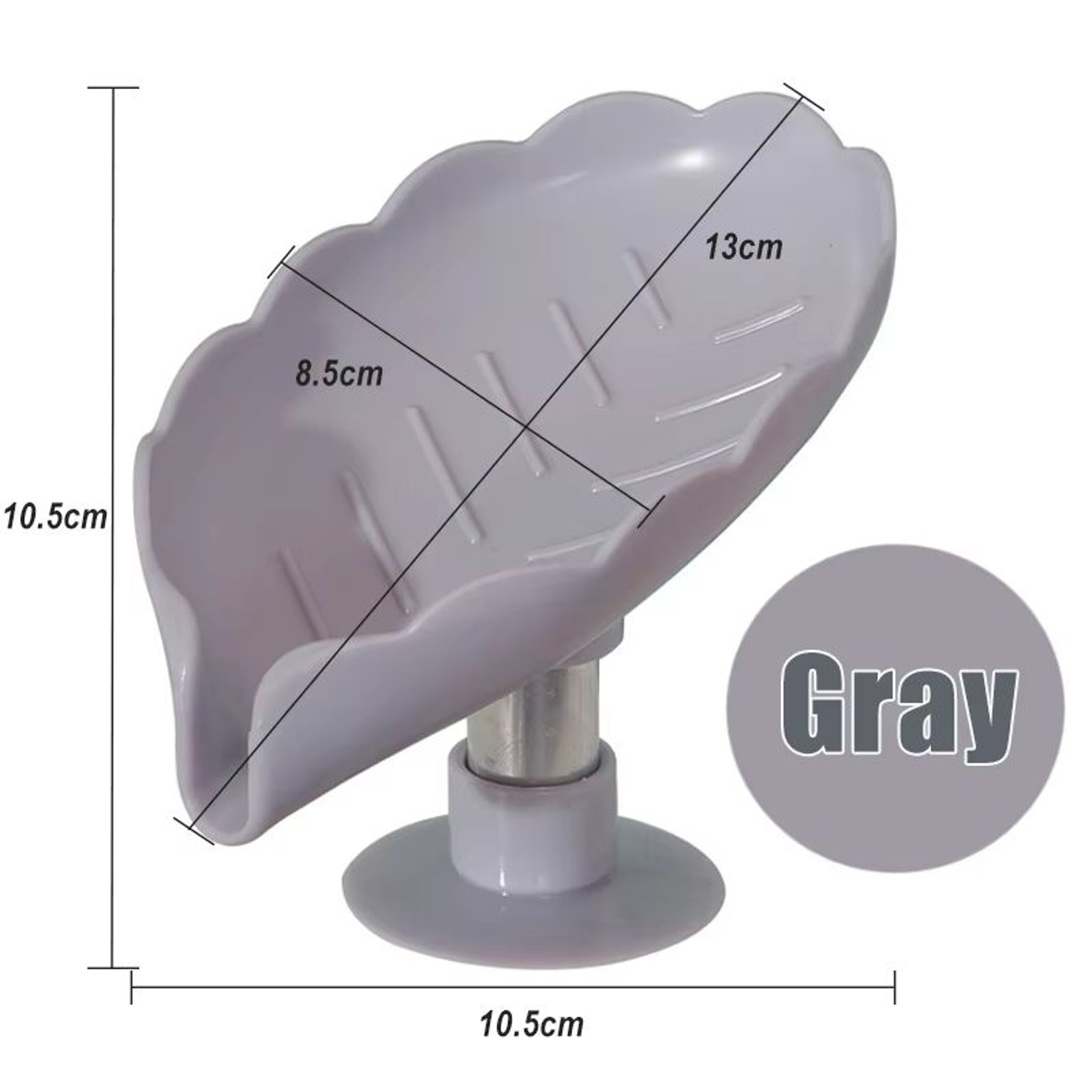 Leaf Shape Suction Cup Soap Holder Soap Dish Tray For Bathroom 8