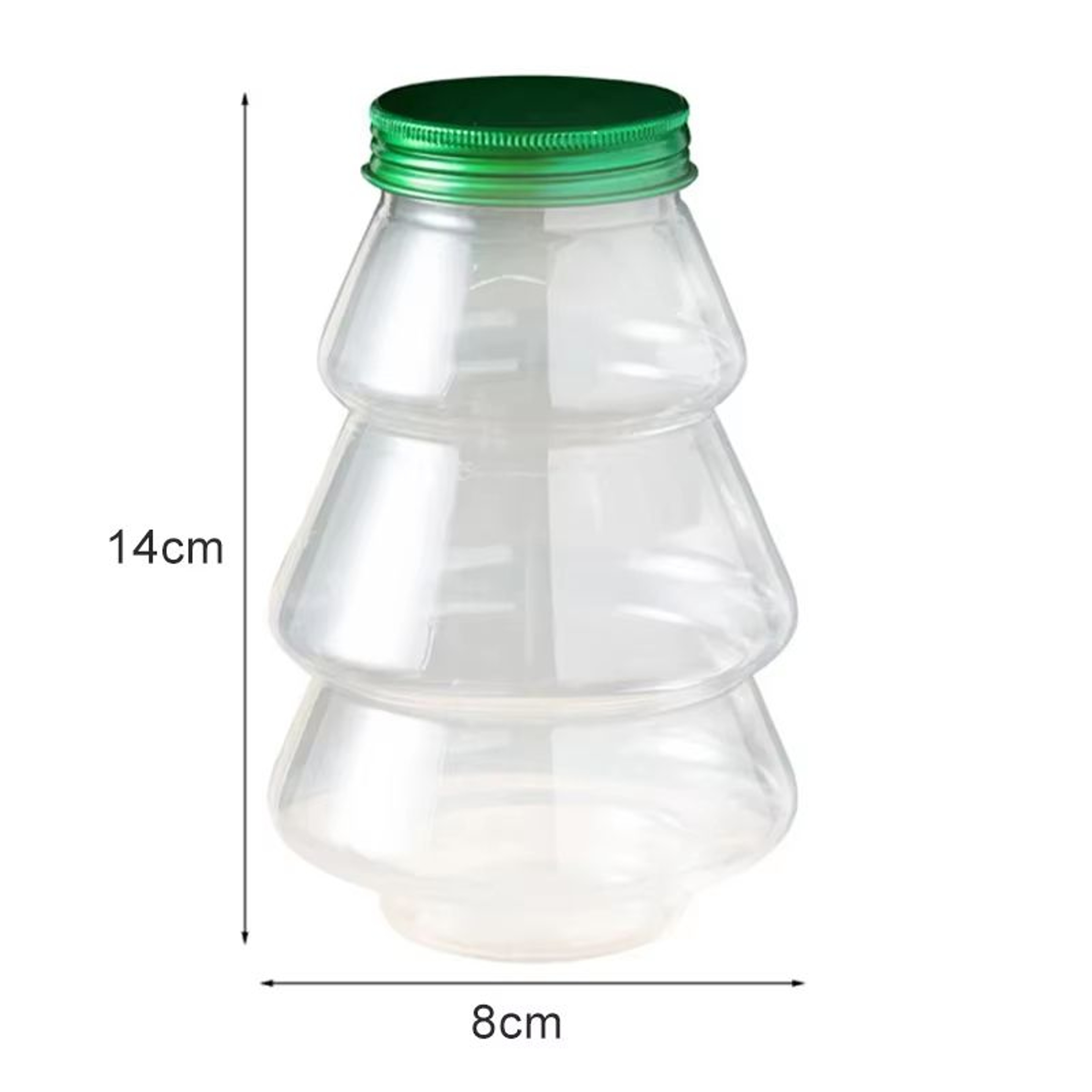 Christmas Tree Sweet Jar Favor Gift Box For DIY Candy Snack Chocolate Packing 5