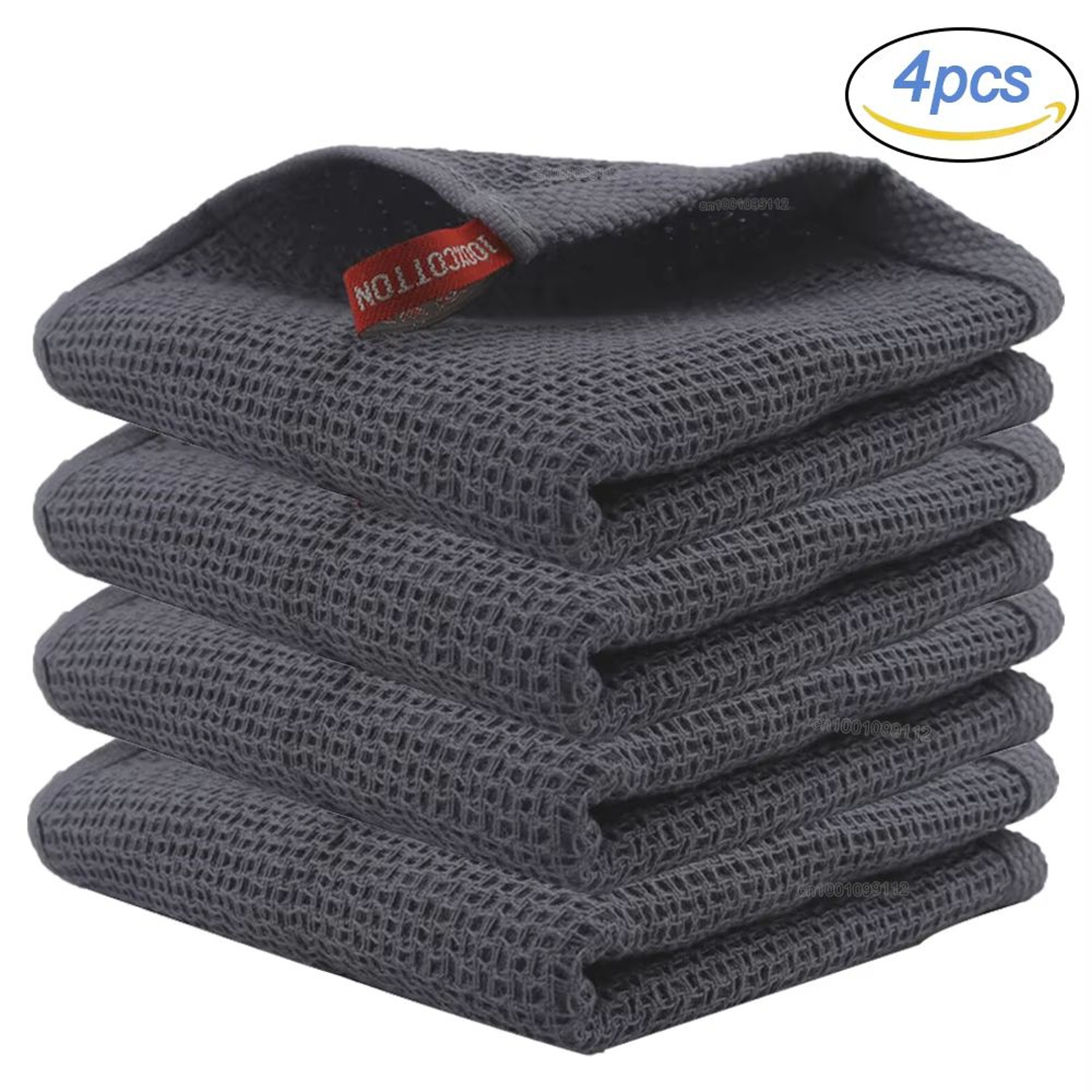 Ultra Soft Cotton Kitchen Towels 4Pack Absorbent Magic Cleaning Cloths 0