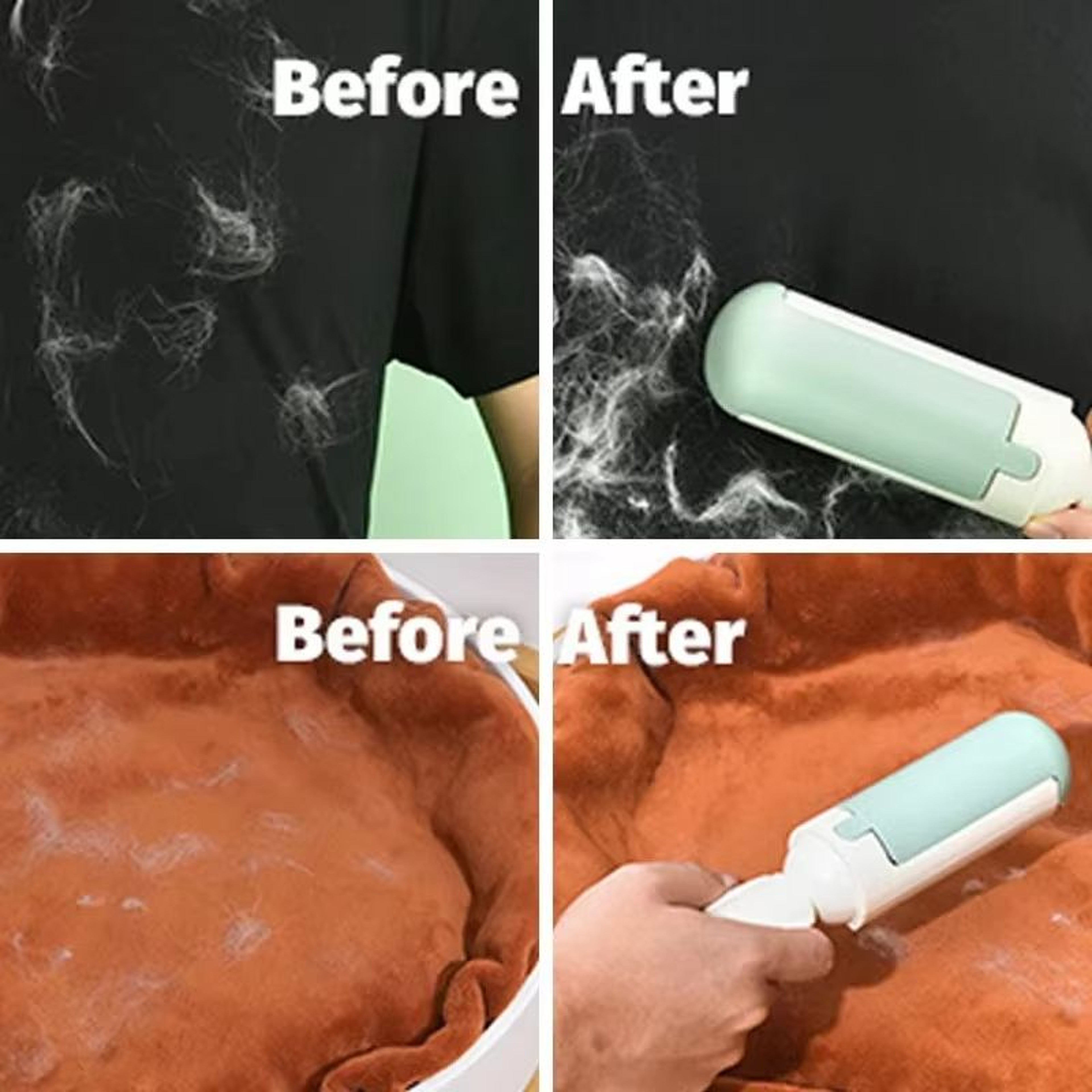 Reusable Pet Hair Remover Lint Roller Brush MultiPurpose Sticker Lint Remover 2