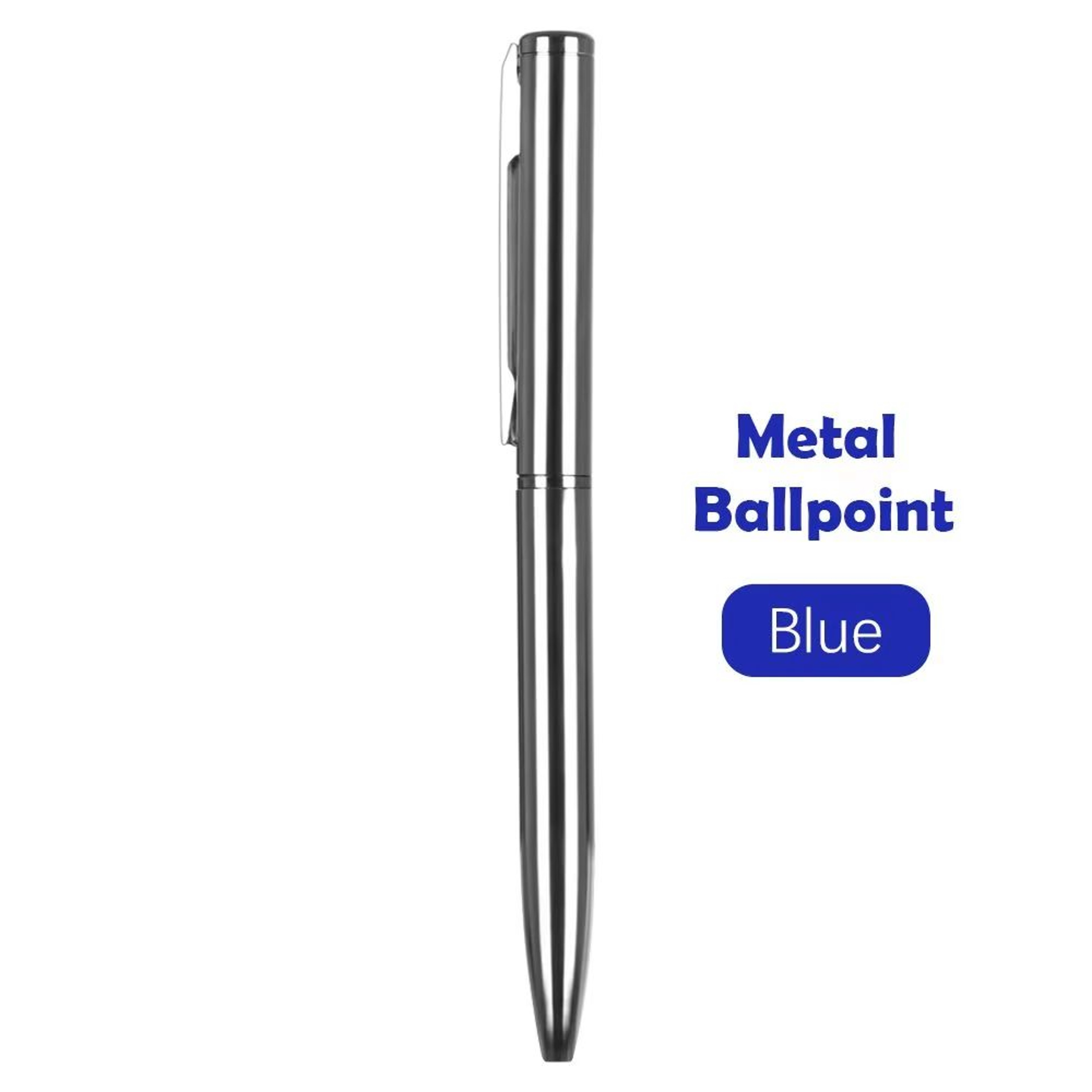 Mini Portable Metal Ballpoint Pen With Waterborne Ink And Multiple Color Refills 7
