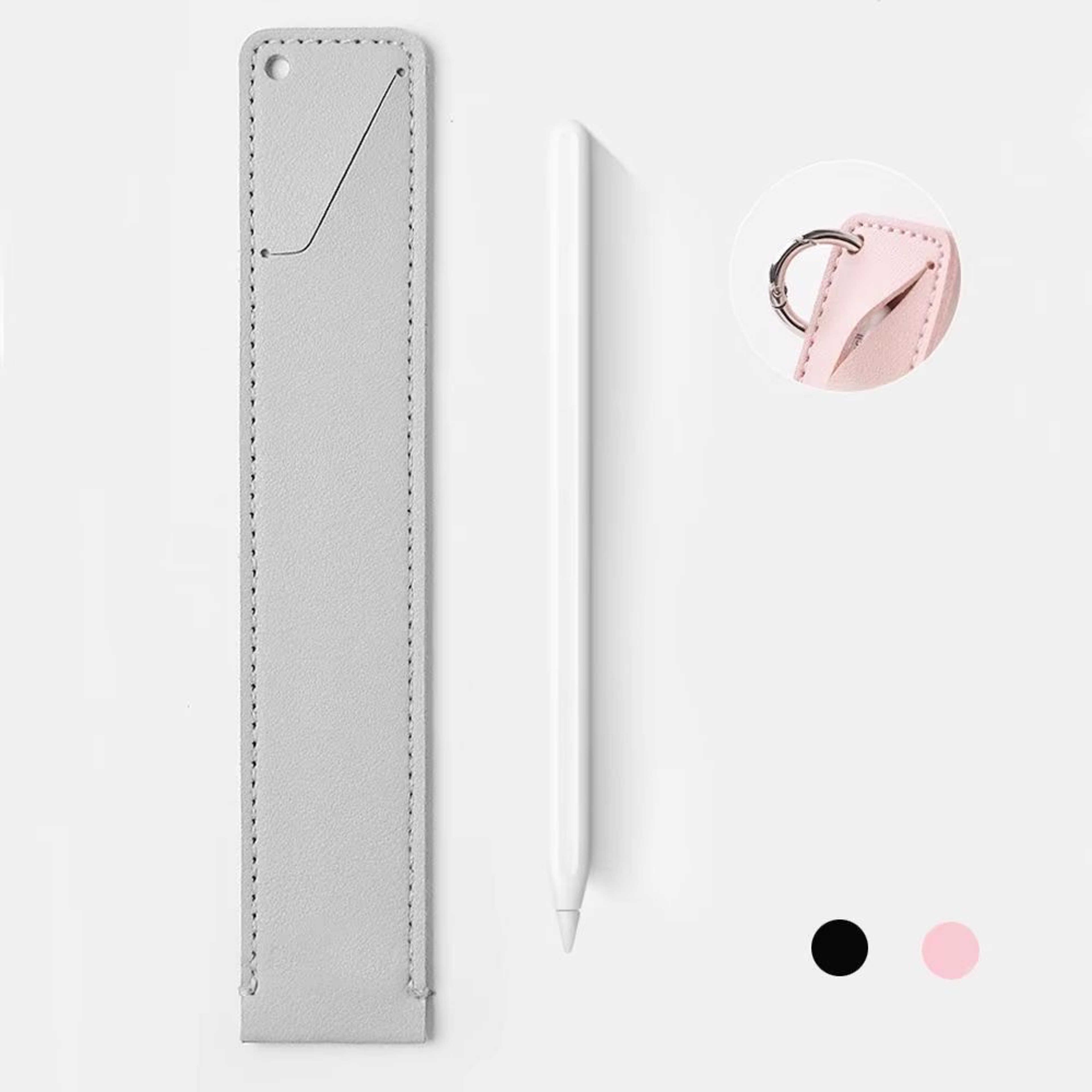 Soft Leather Stylus Pen Cover Case With Cap Nib Protector For Apple Pencil And IPad Touch Pen 2