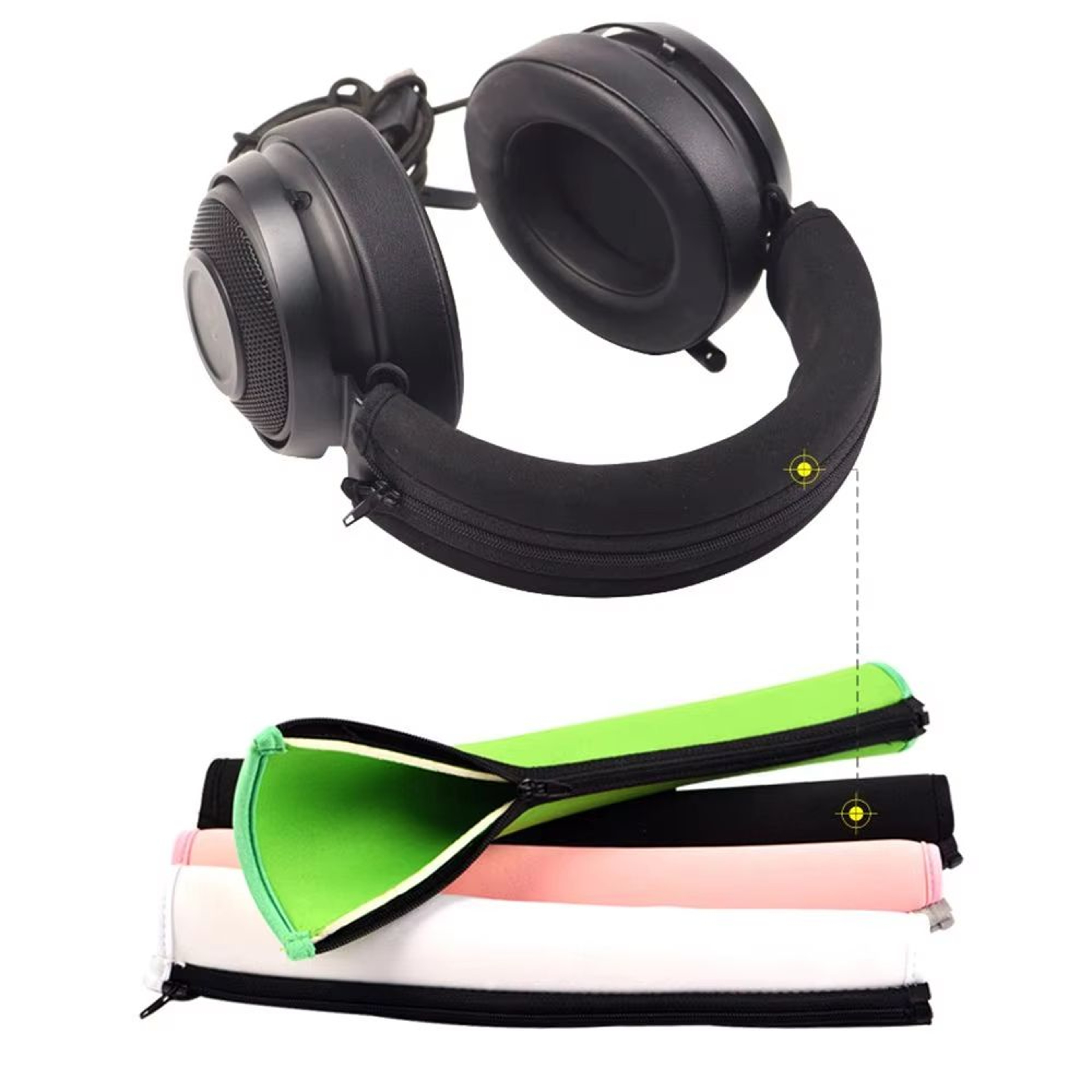 Washable Foam Headset Headband Cover Replacement For Razer Kraken PRO 71 V2 0