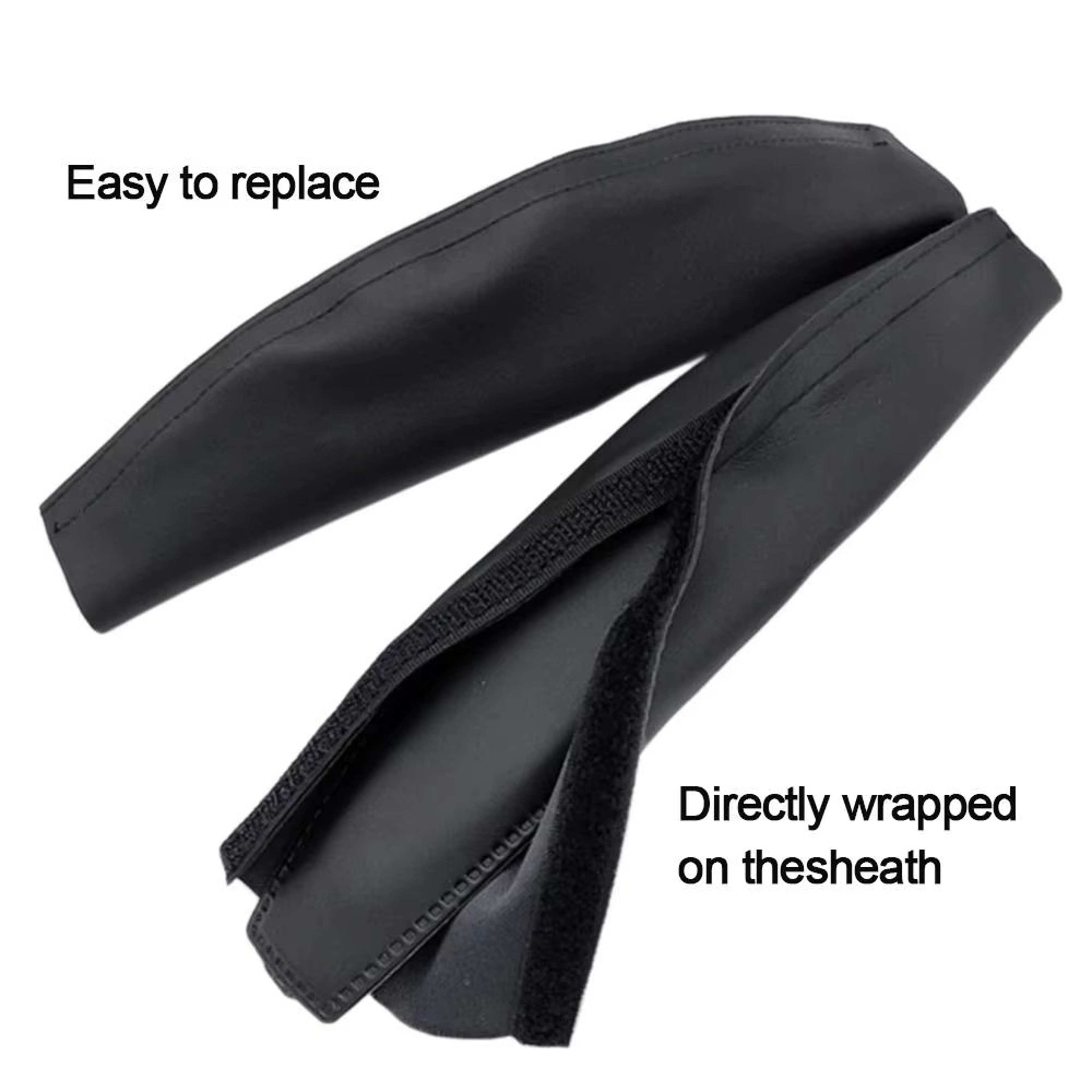 Universal PU Leather Headset Earmuff And Headband Replacement Pads 2