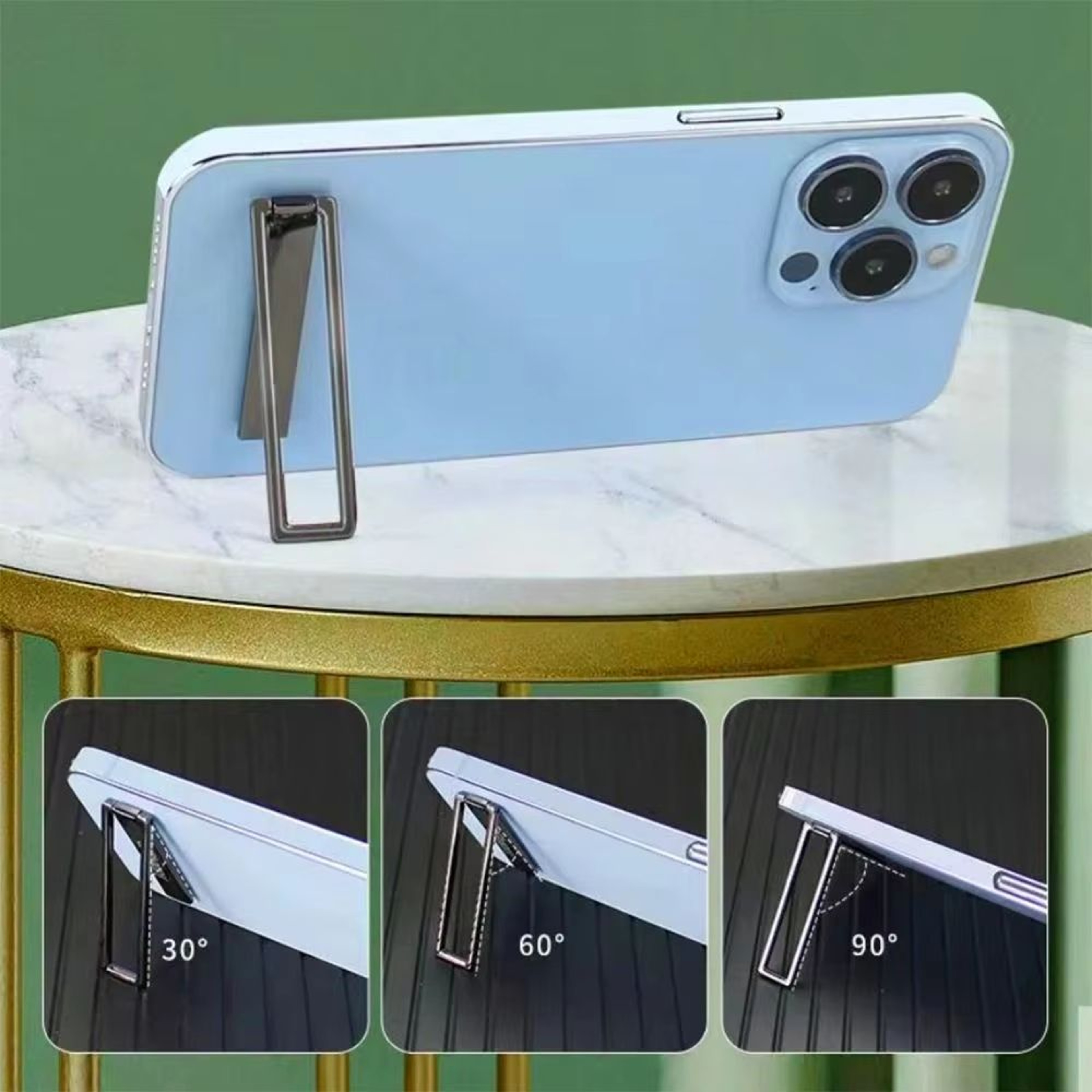 UltraThin Foldable Metal Phone Holder Stand Universal Desktop Kickstand 4
