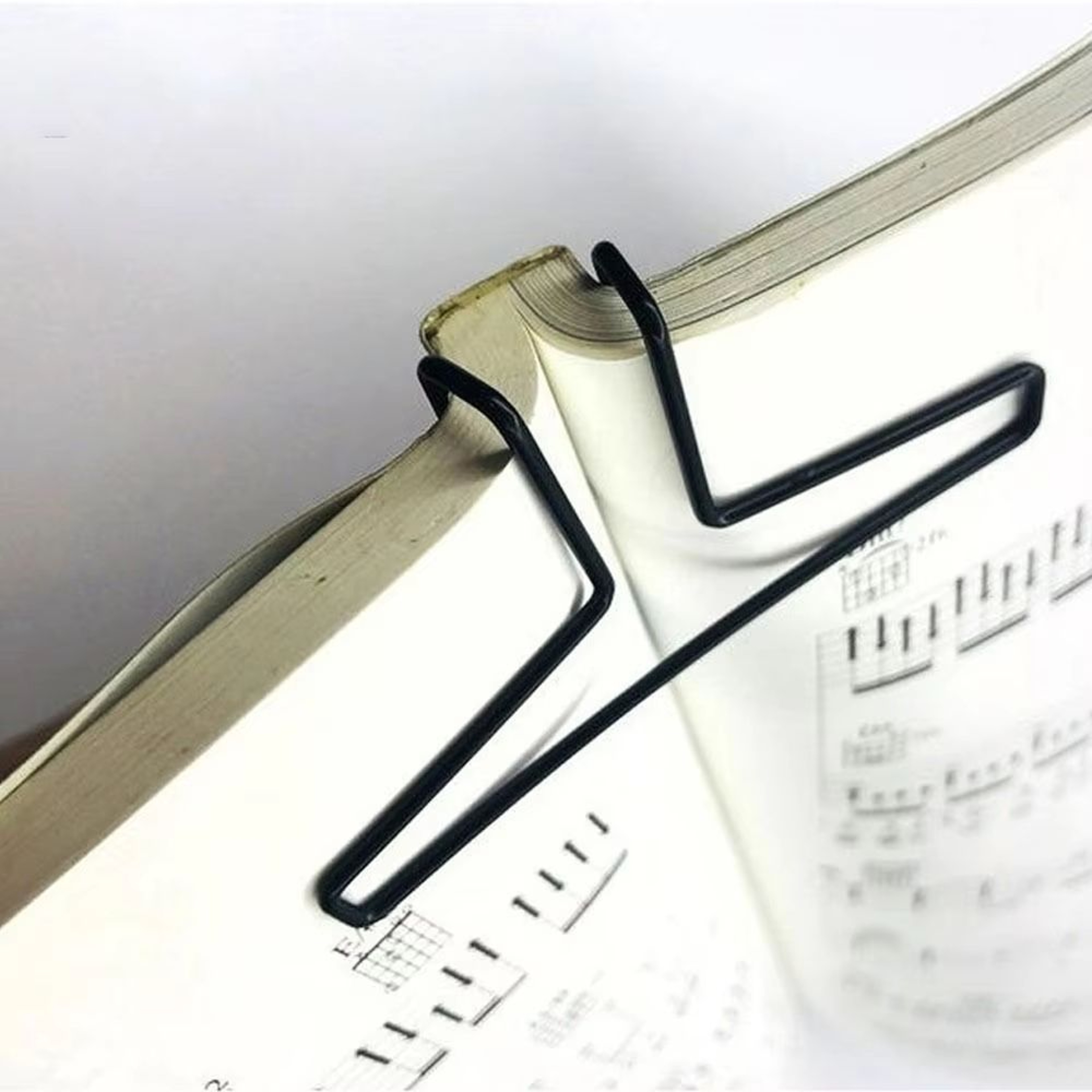 2Piece Music Book Page Holder Clips For Piano Stands Sheet Music Books And Recipes 0