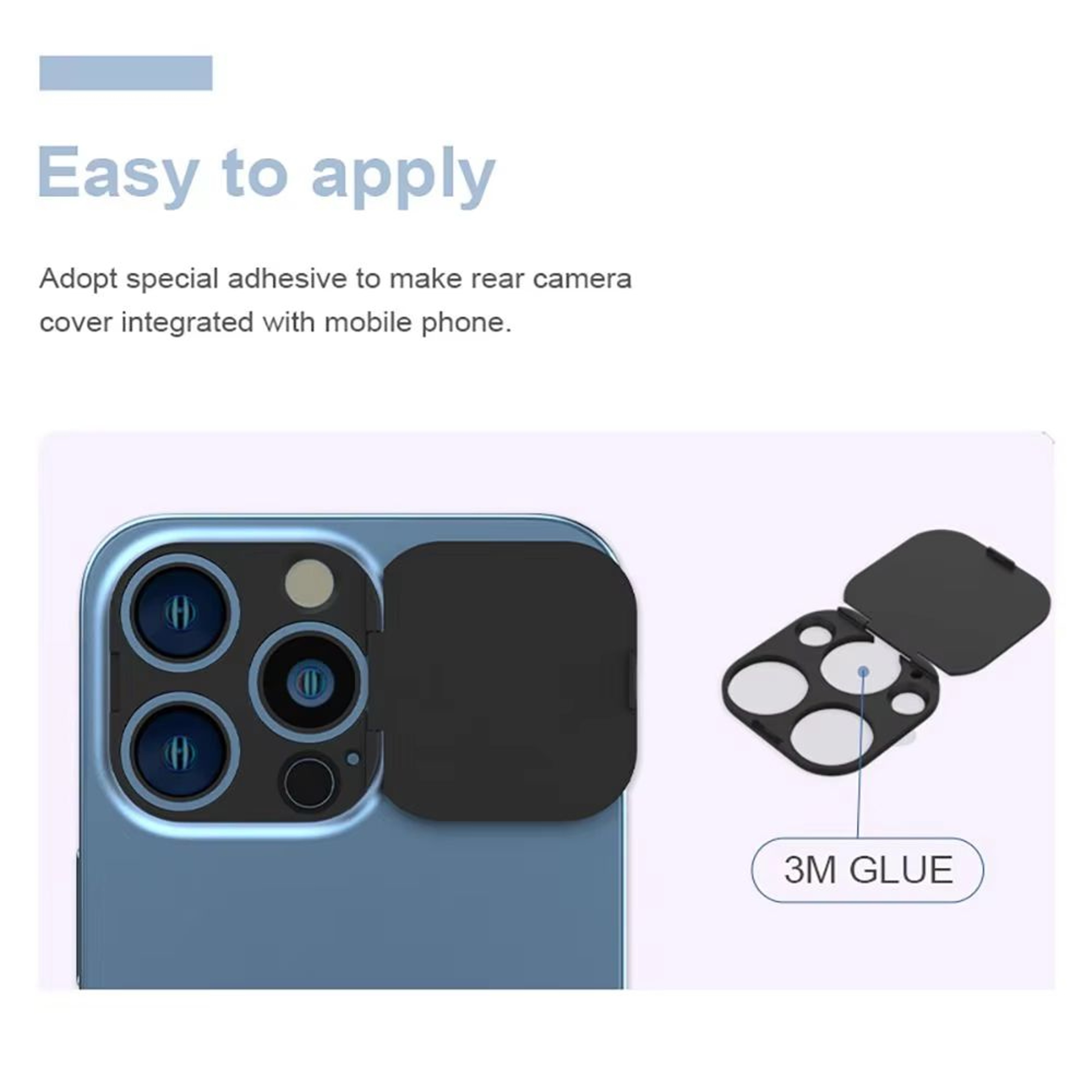 Back Camera Lens Flip Cover Protector With Privacy WebCam Sticker For IPhone 13 Pro Max And 13 Mini 3