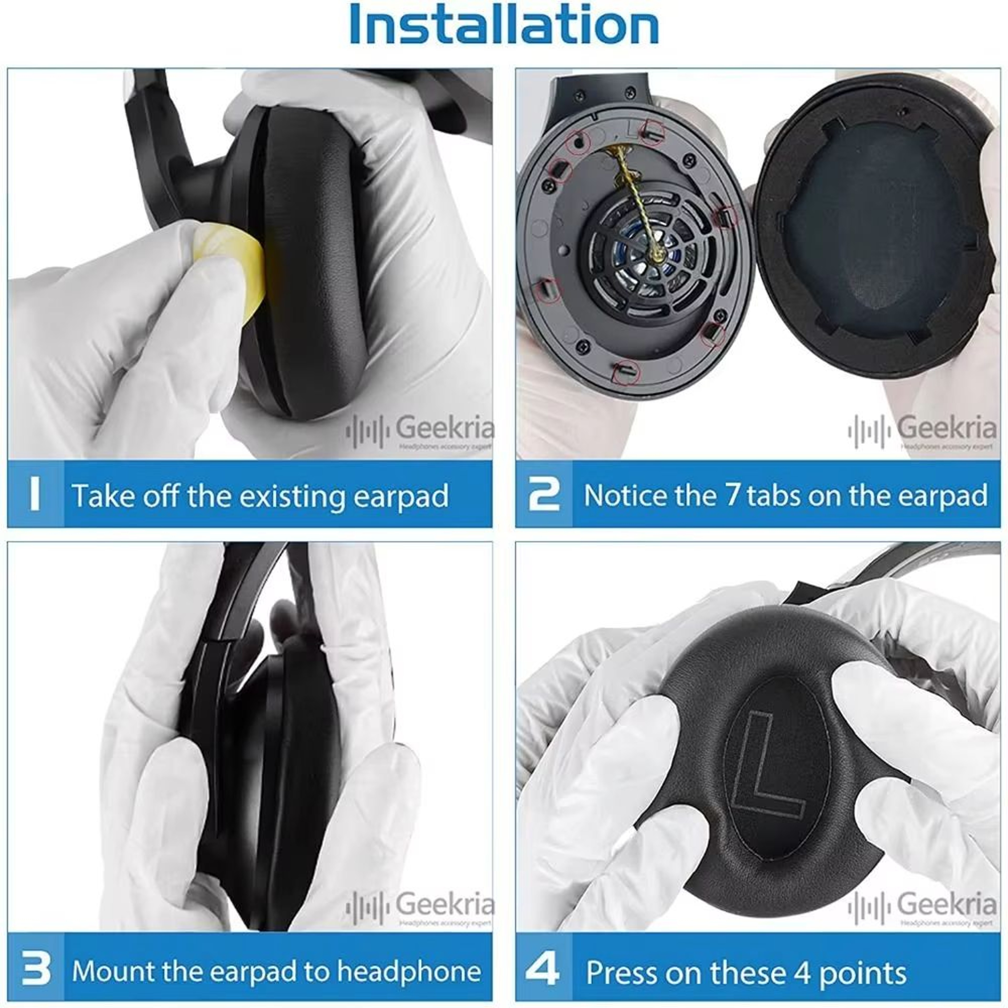 Replacement Ear Pads For Anker Soundcore Life Q20 Q20BT Headphones Earpads Cushion Repair Parts 5