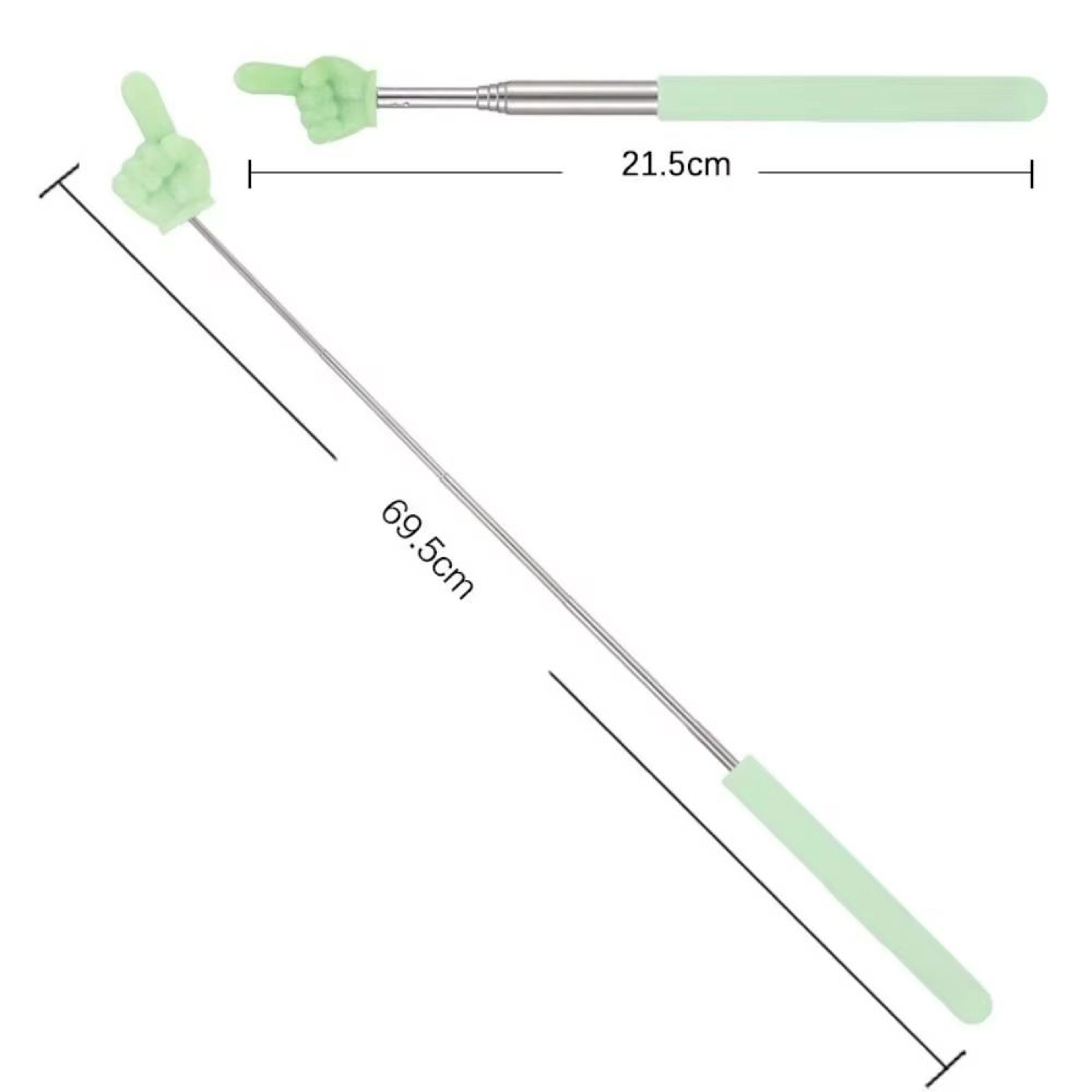 Stainless Steel Telescopic Teaching Pointer Rod With Finger Grip For Teachers 5
