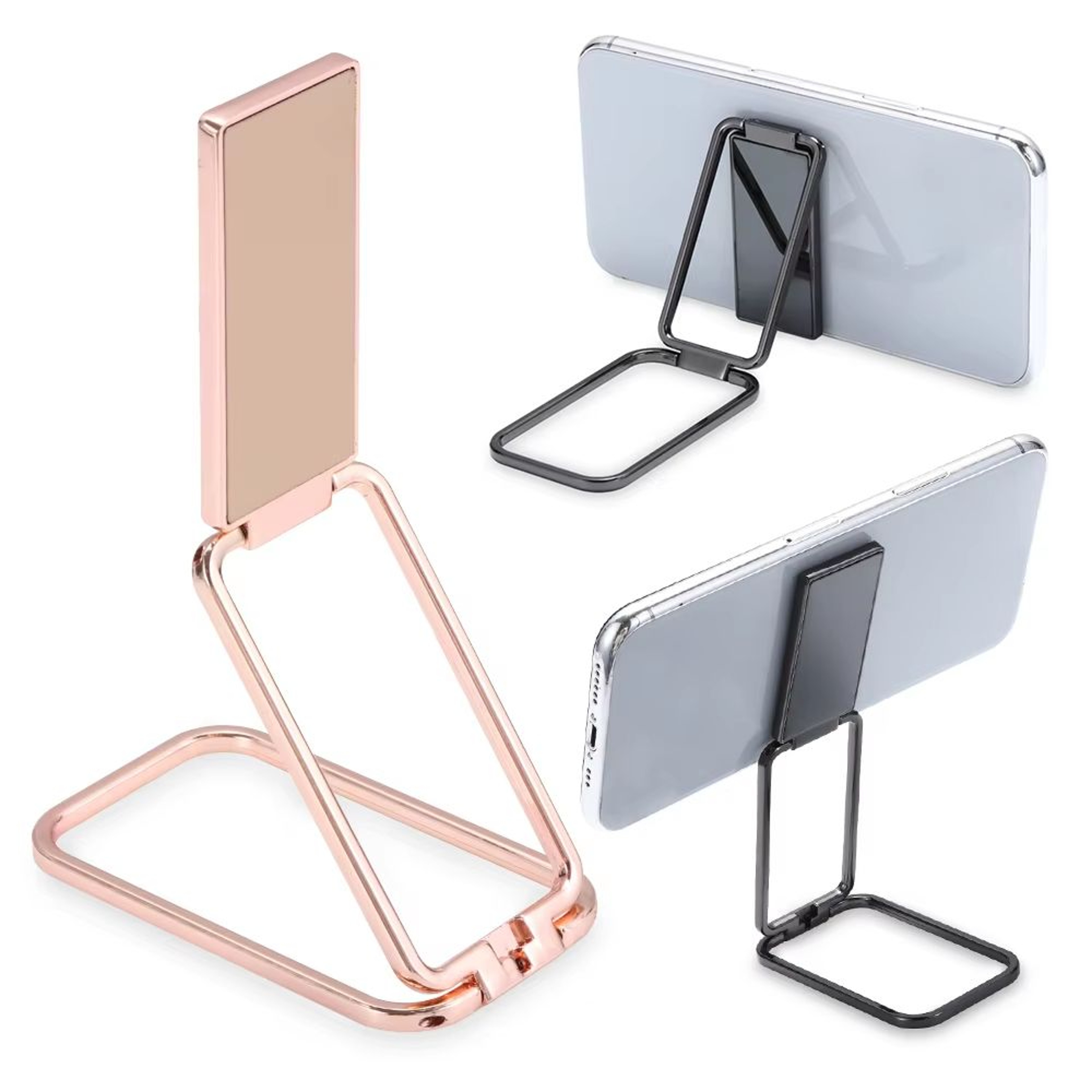 360 Rotating UltraThin Foldable Phone Holder Ring Stand Metal Finger Kickstand 0