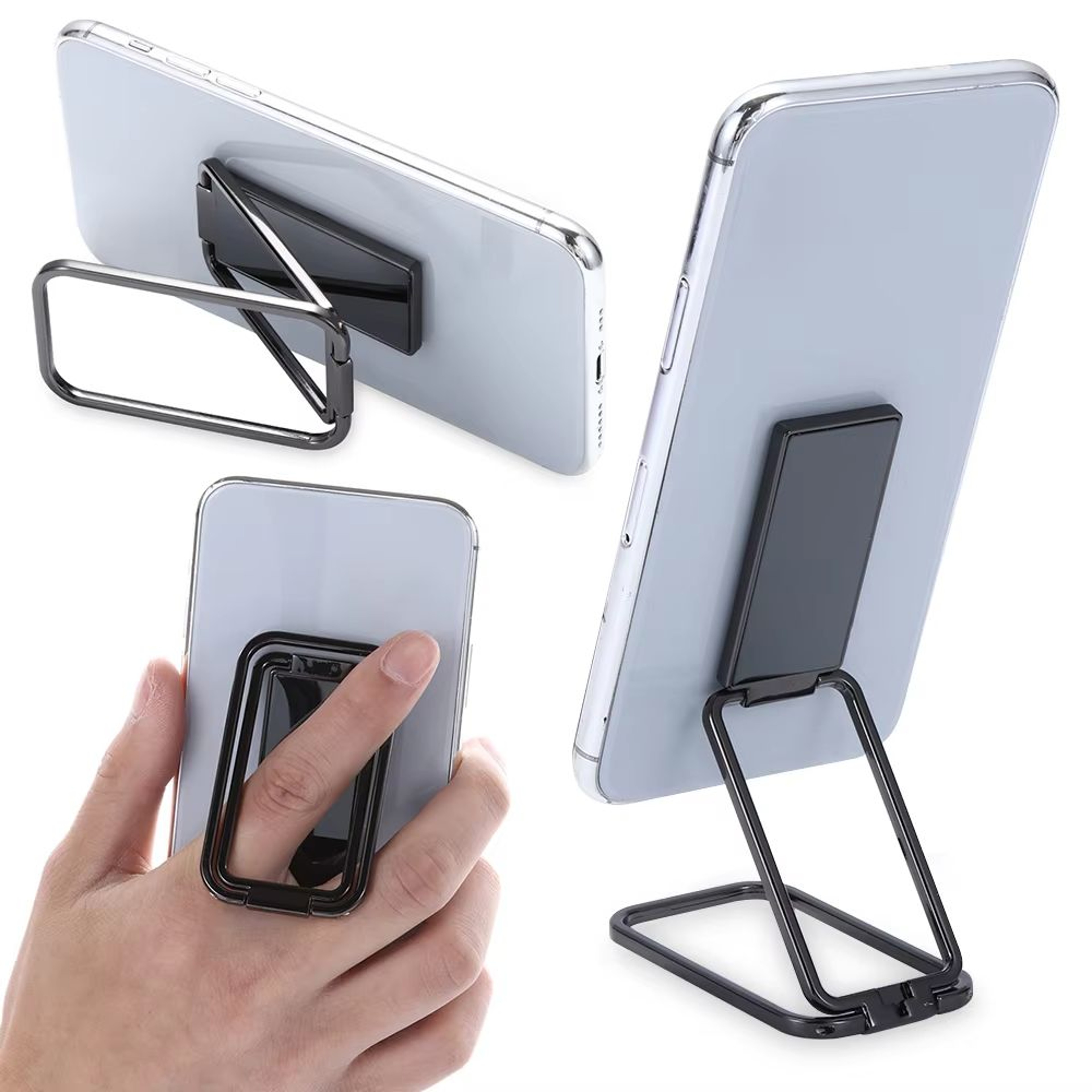 360 Rotation UltraThin Adjustable Phone Holder Ring Foldable Metal Kickstand 0