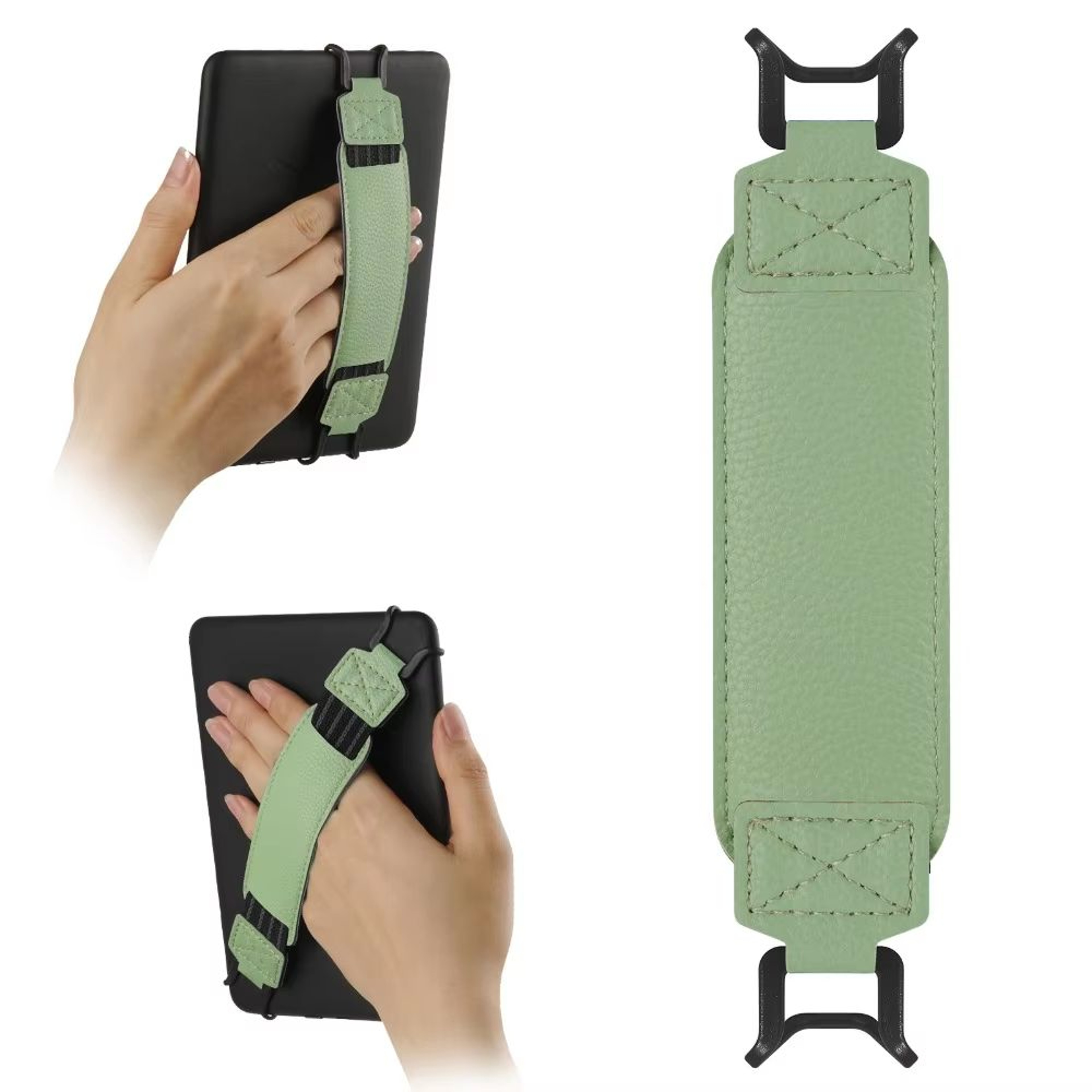Universal Leather Tablet Hand Strap With AntiSlip Finger Grip Holder 10