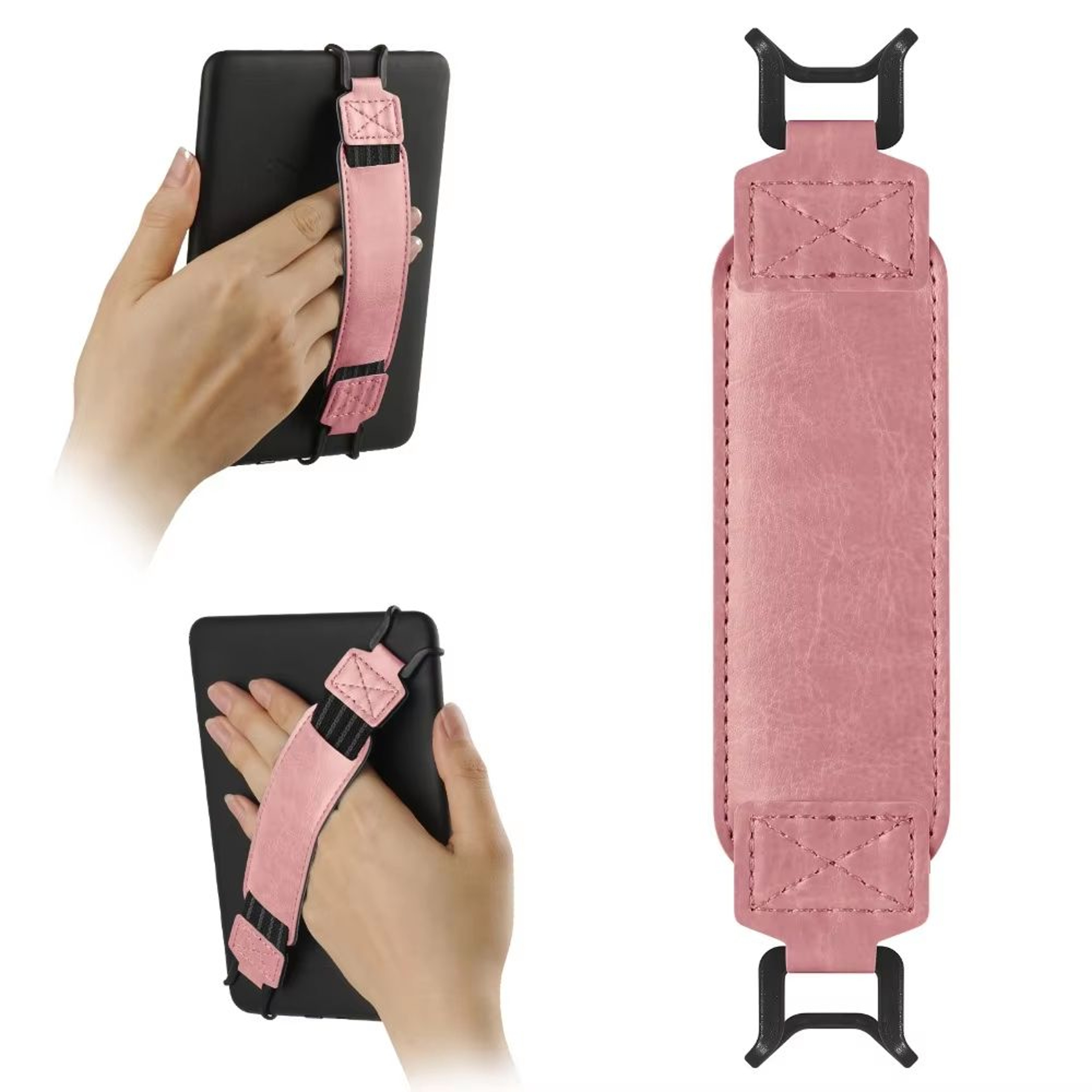 Universal Leather Tablet Hand Strap With AntiSlip Finger Grip Holder 13