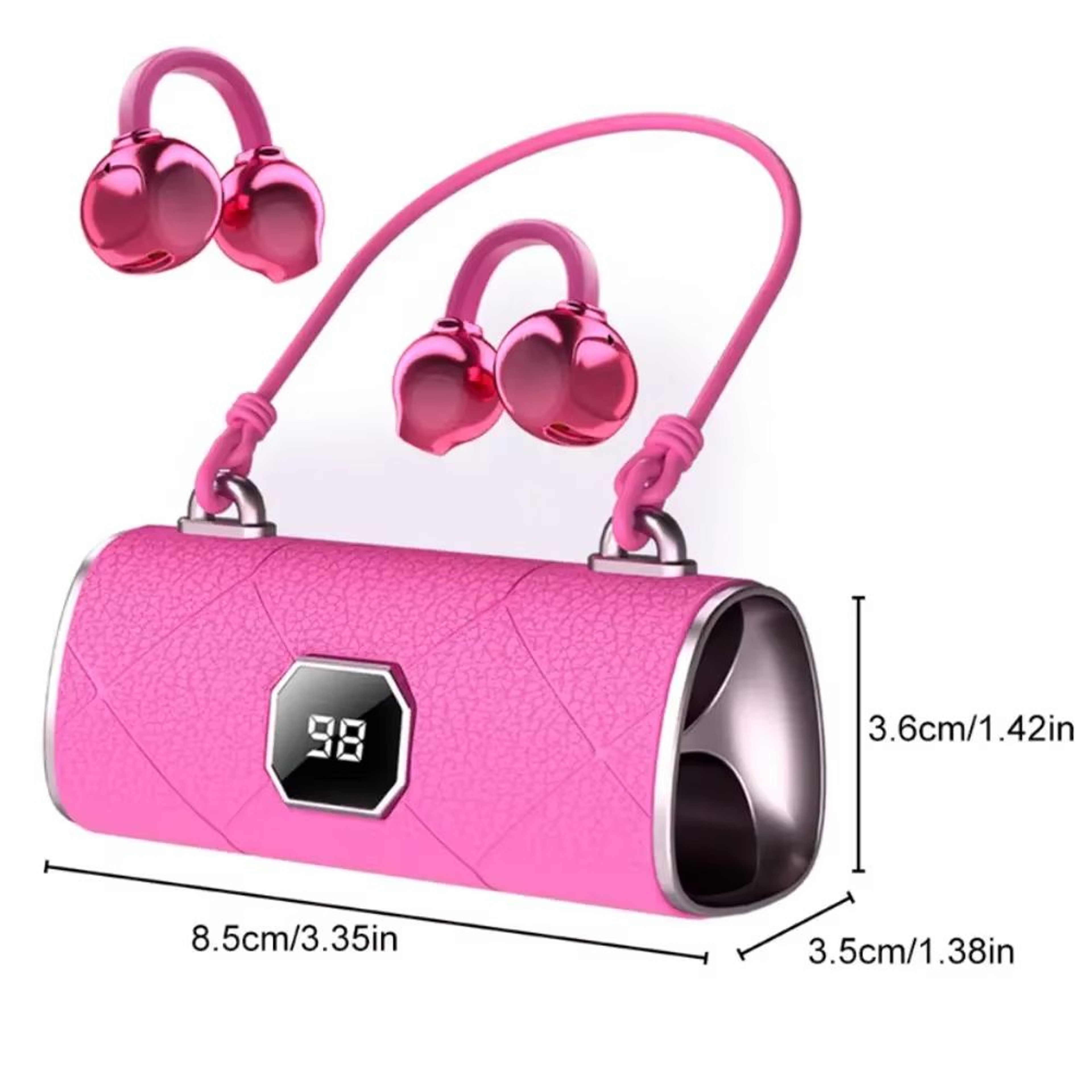 Touch Control Open Ear Wireless Earphones With LED Power Display And Sports Ear Clip 5