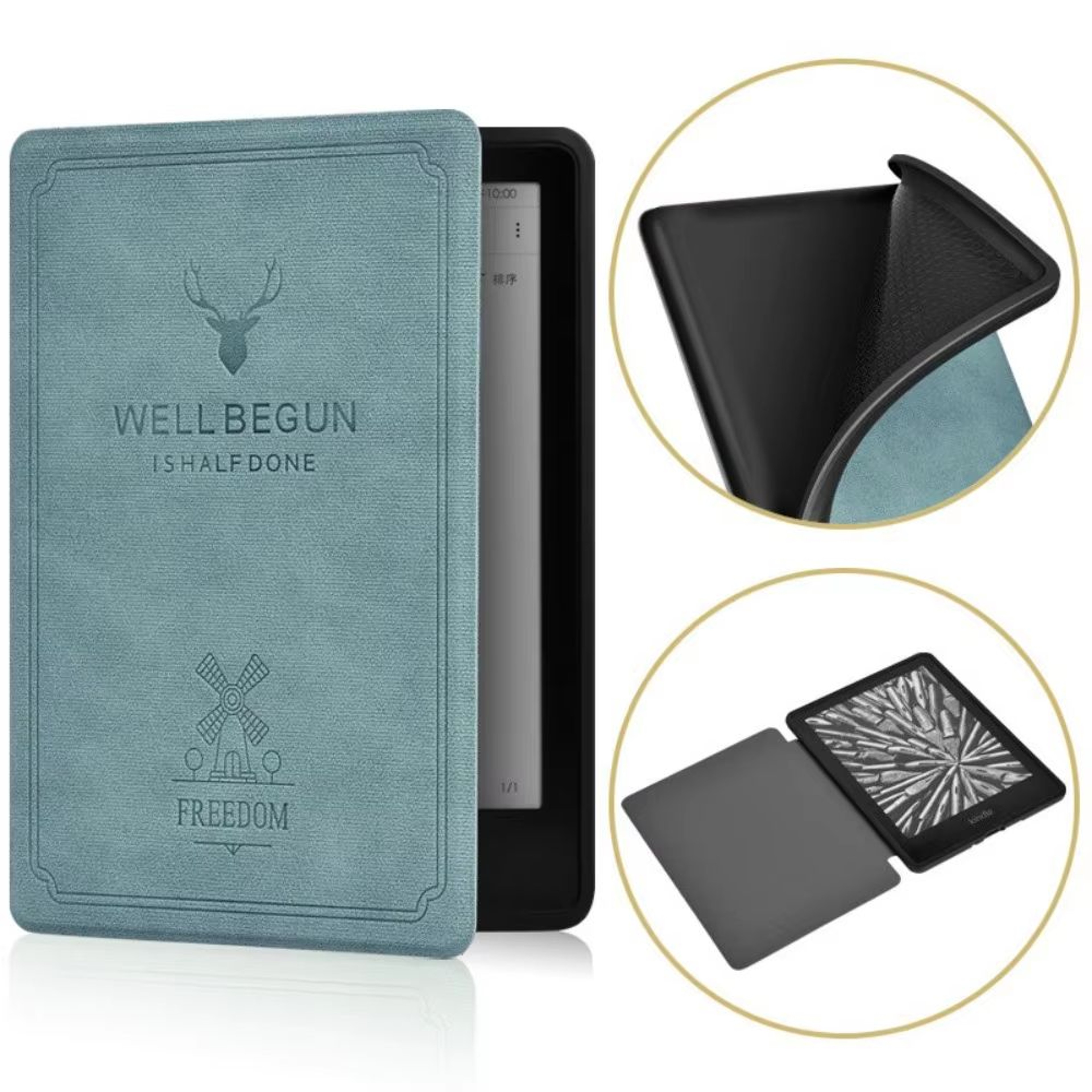 Auto SleepWake PU Leather Shockproof EReader Case For Kindle Paperwhite 7 Inch 11