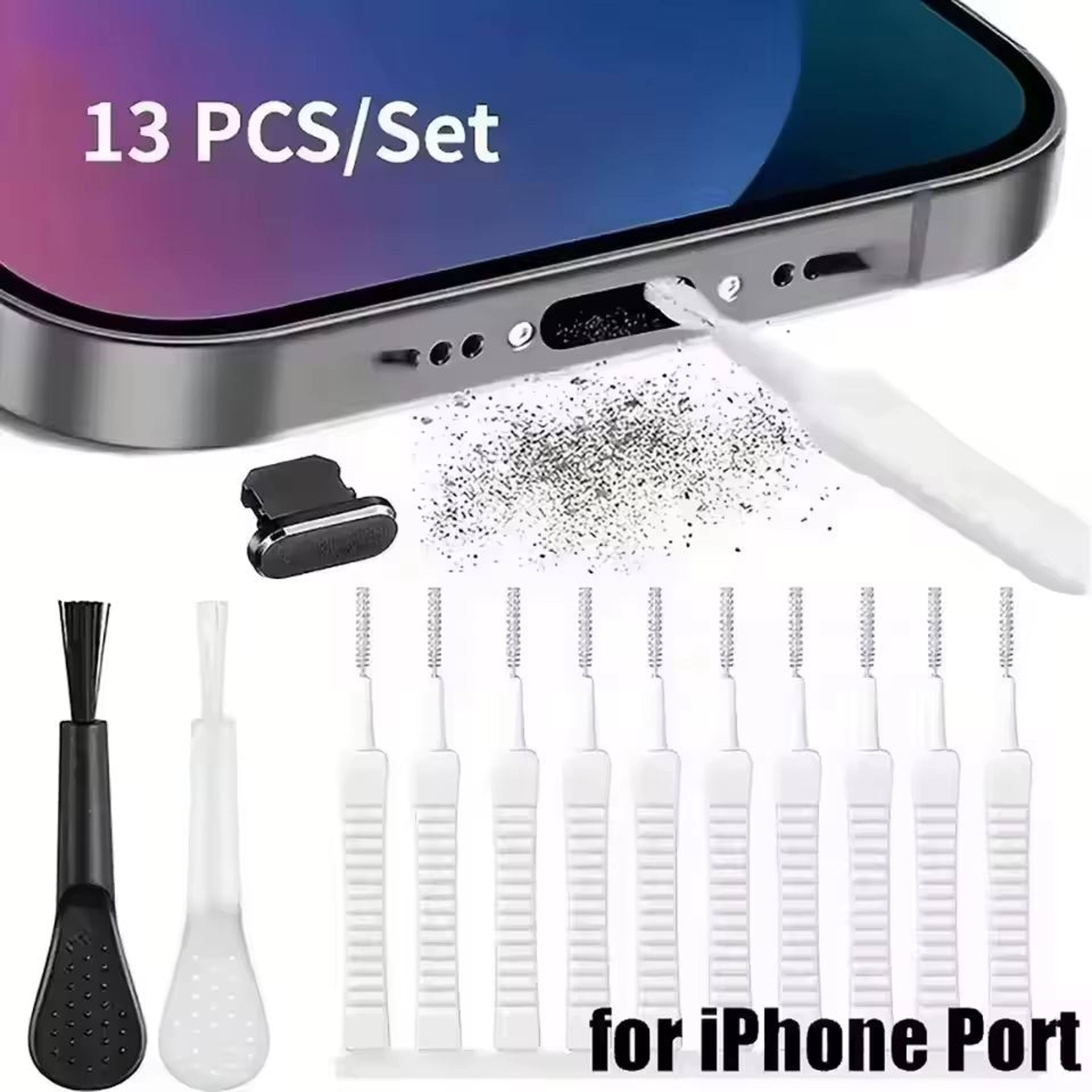 Metal USBC Dust Plug Port Protector 15Pack Universal AntiDust Charging Port Stopper 20
