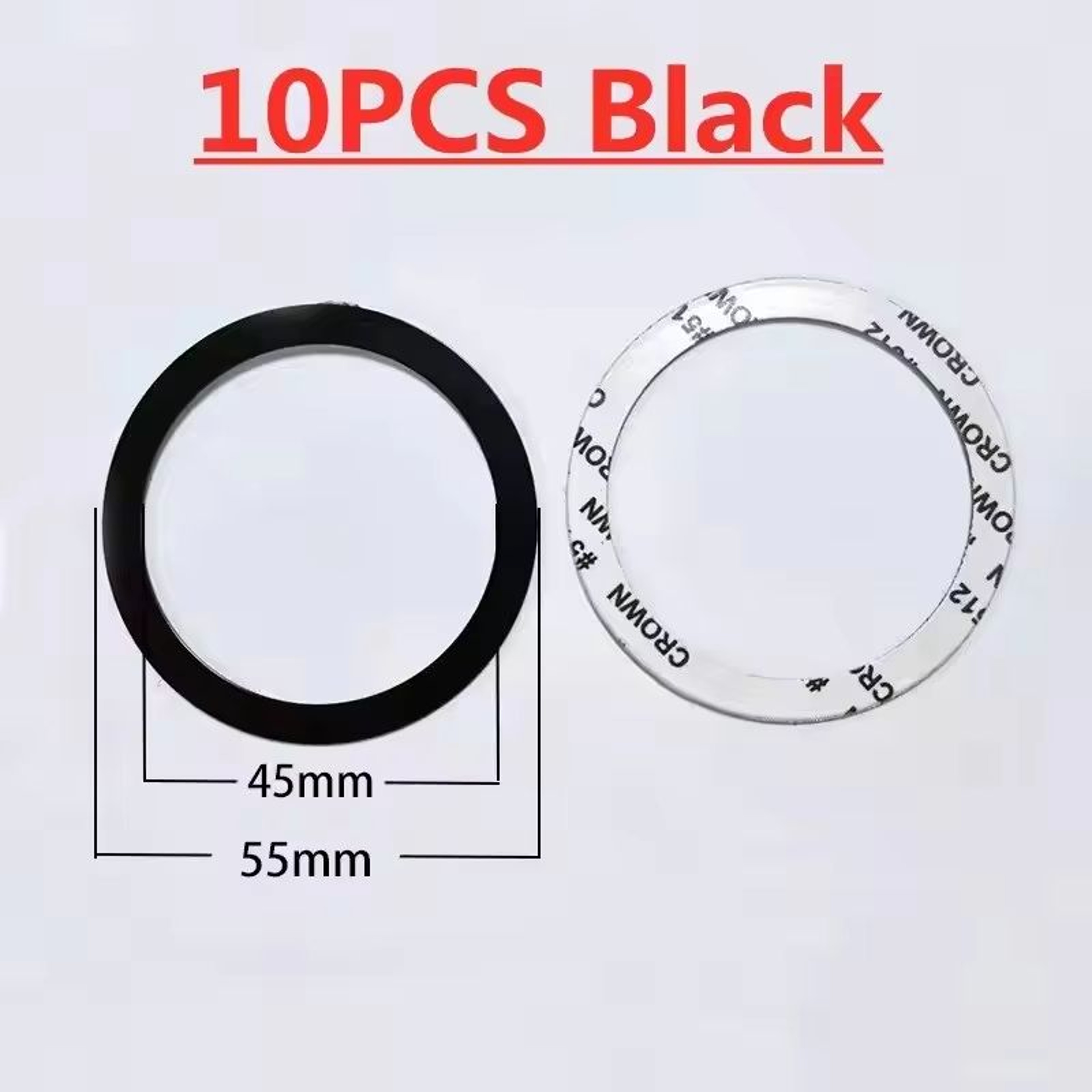 Universal Magnetic Metal Plate Ring 10Pack For MagSafe Wireless Charger And Car Holder 6