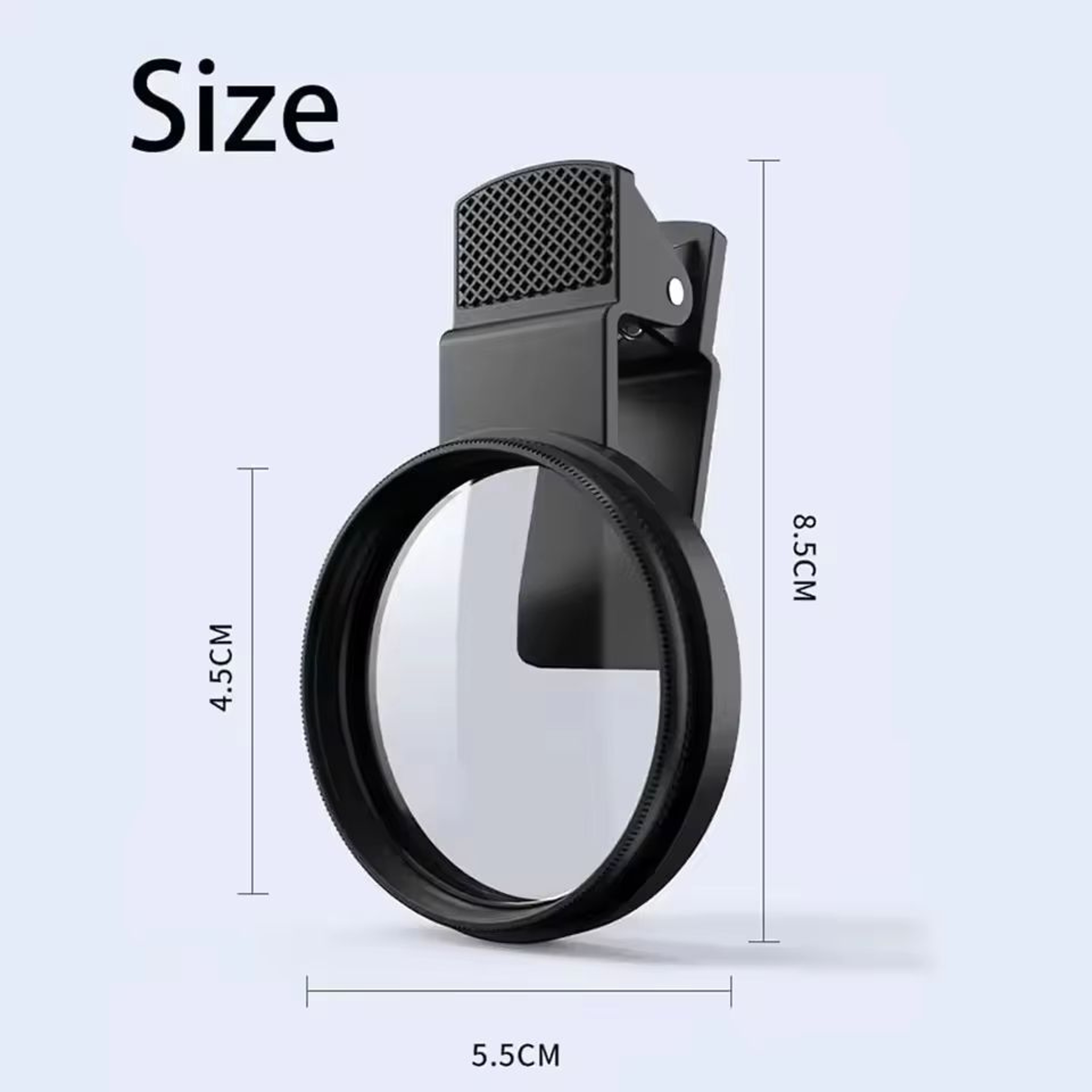 Mini 52mm ClipOn Phone Camera CPL Polarizer Filter Kit 6
