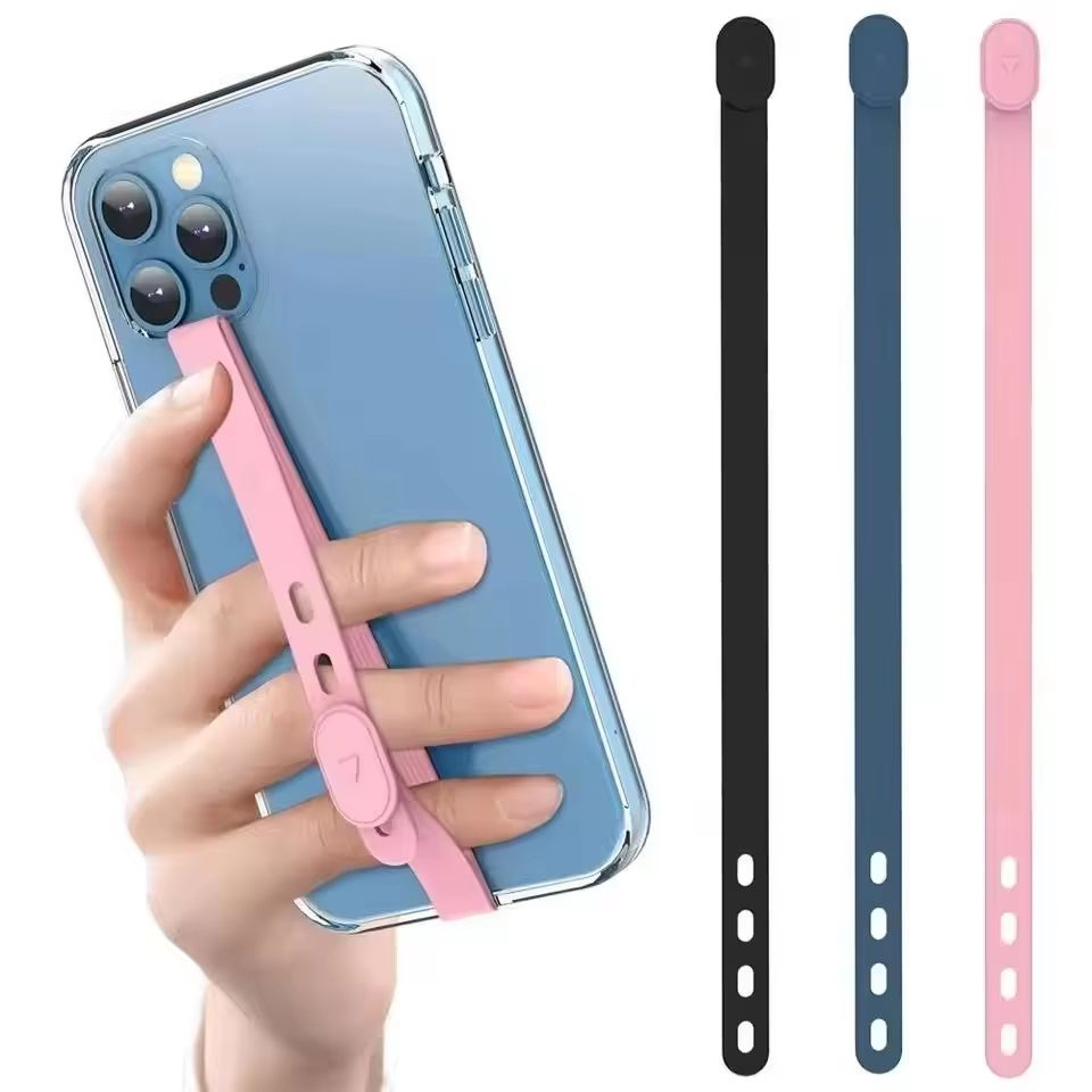 Adjustable Silicone Phone Wrist Strap AntiLoss Hand Band 0