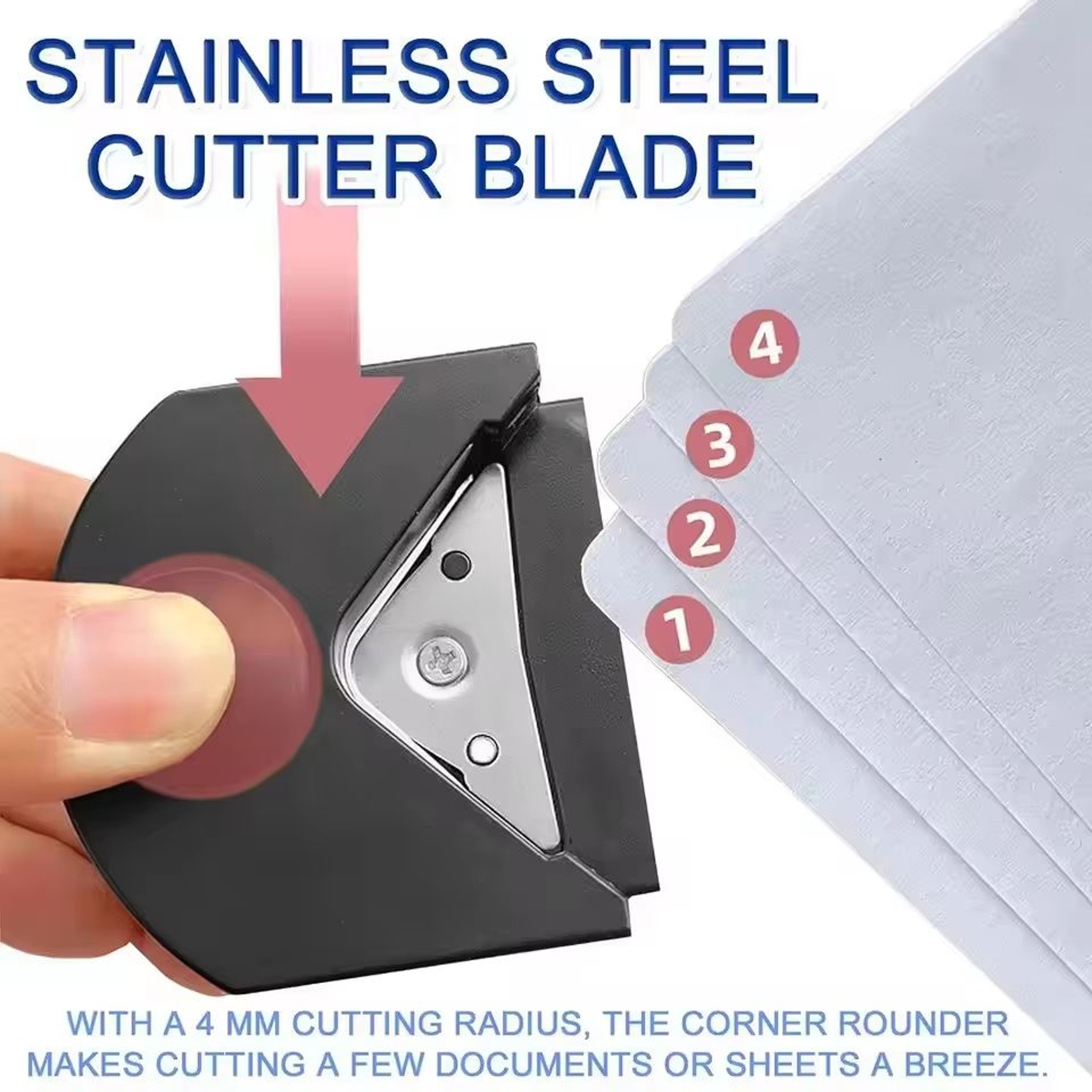 Portable Corner Rounder Punch Cutter For Card And Photo Edges 0