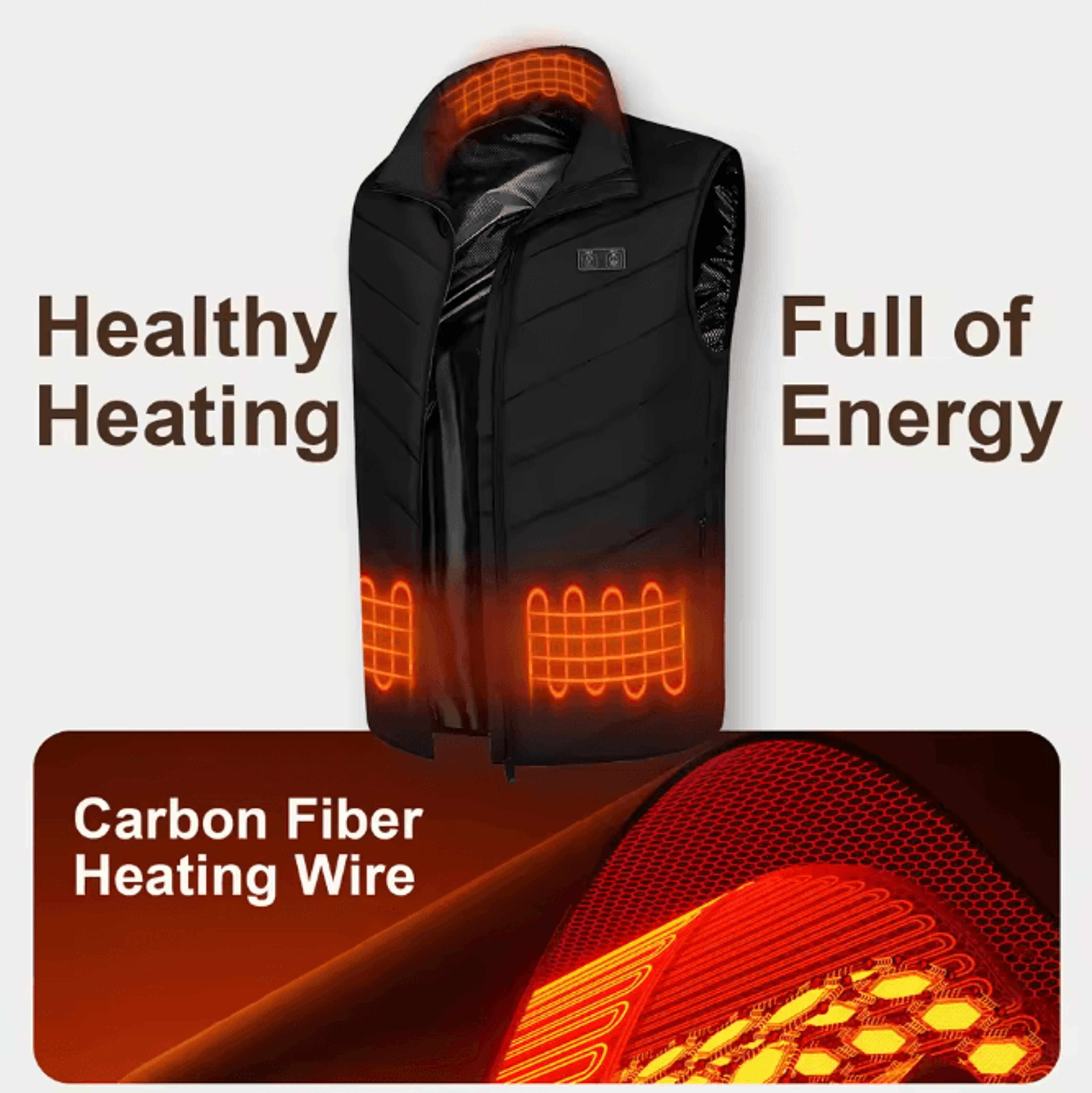 Womens Heated Vest With 5in1 Smart Controller LightsOut Design Battery Not Included 3