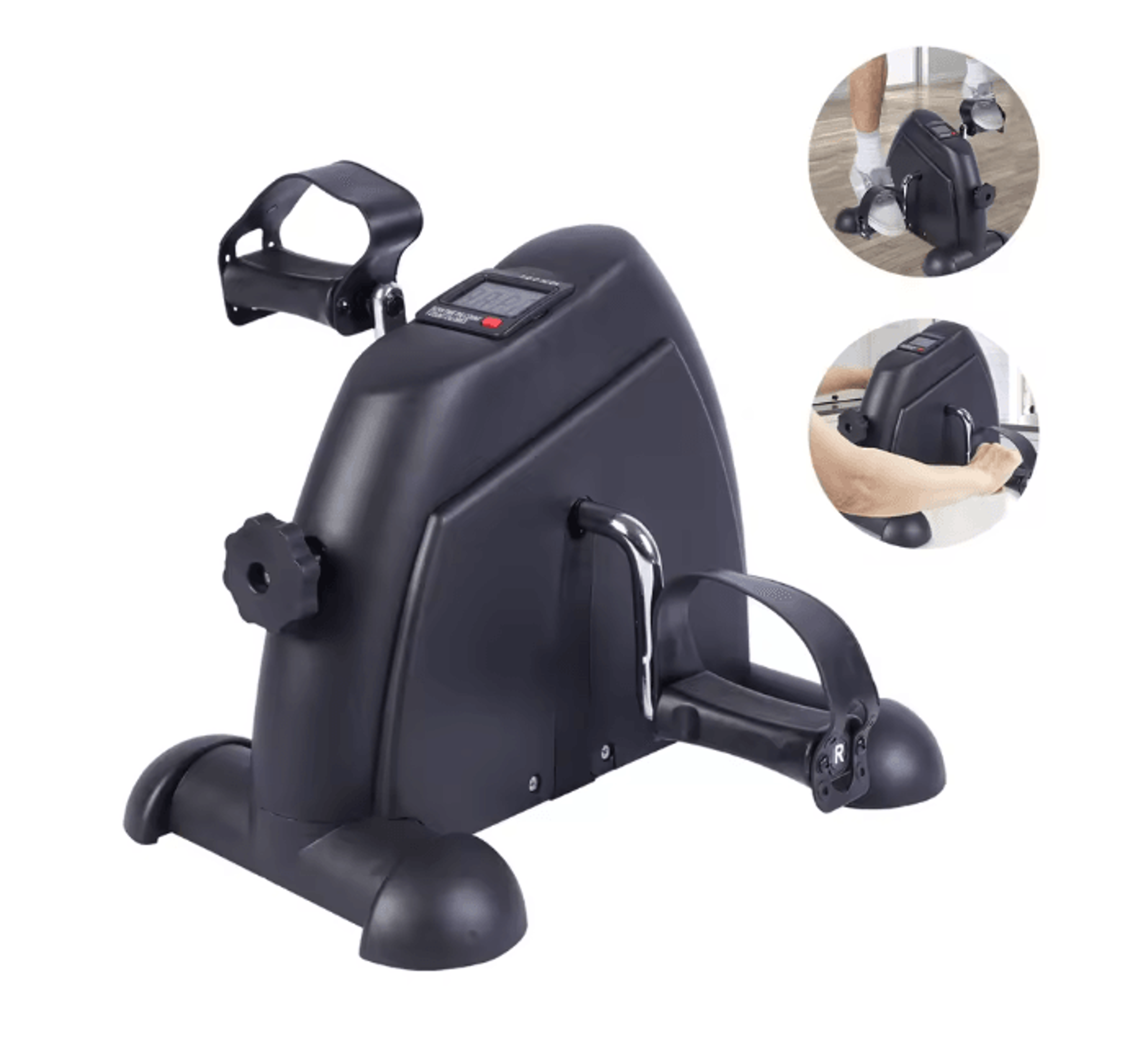 Motorized Mini Under Desk Pedal Exerciser Bike With LCD Display For Leg Arm And Knee Workout 6