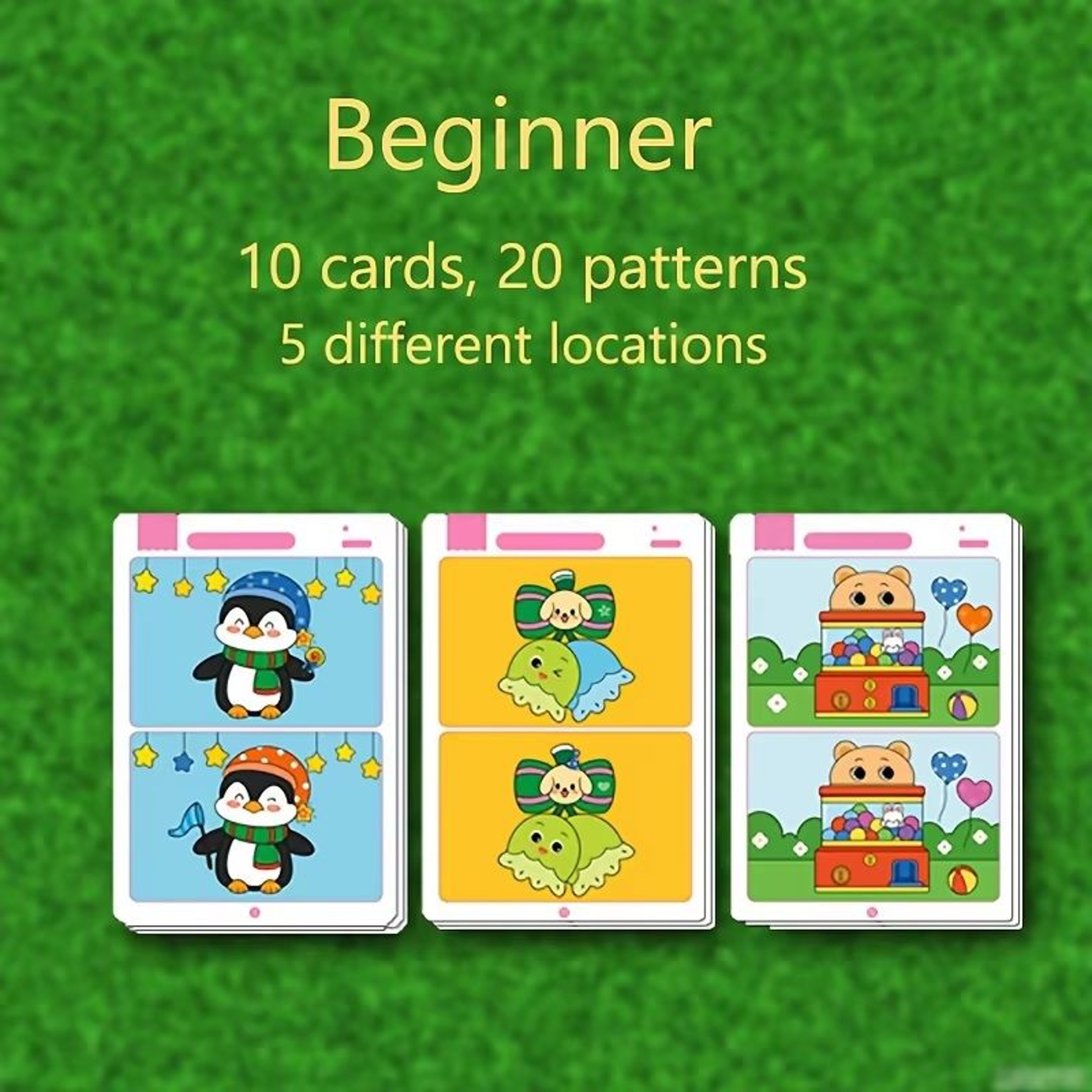 Reusable Find The Difference Game Wipe Clean Activity Cards For Kids Focus And Attention Training 1