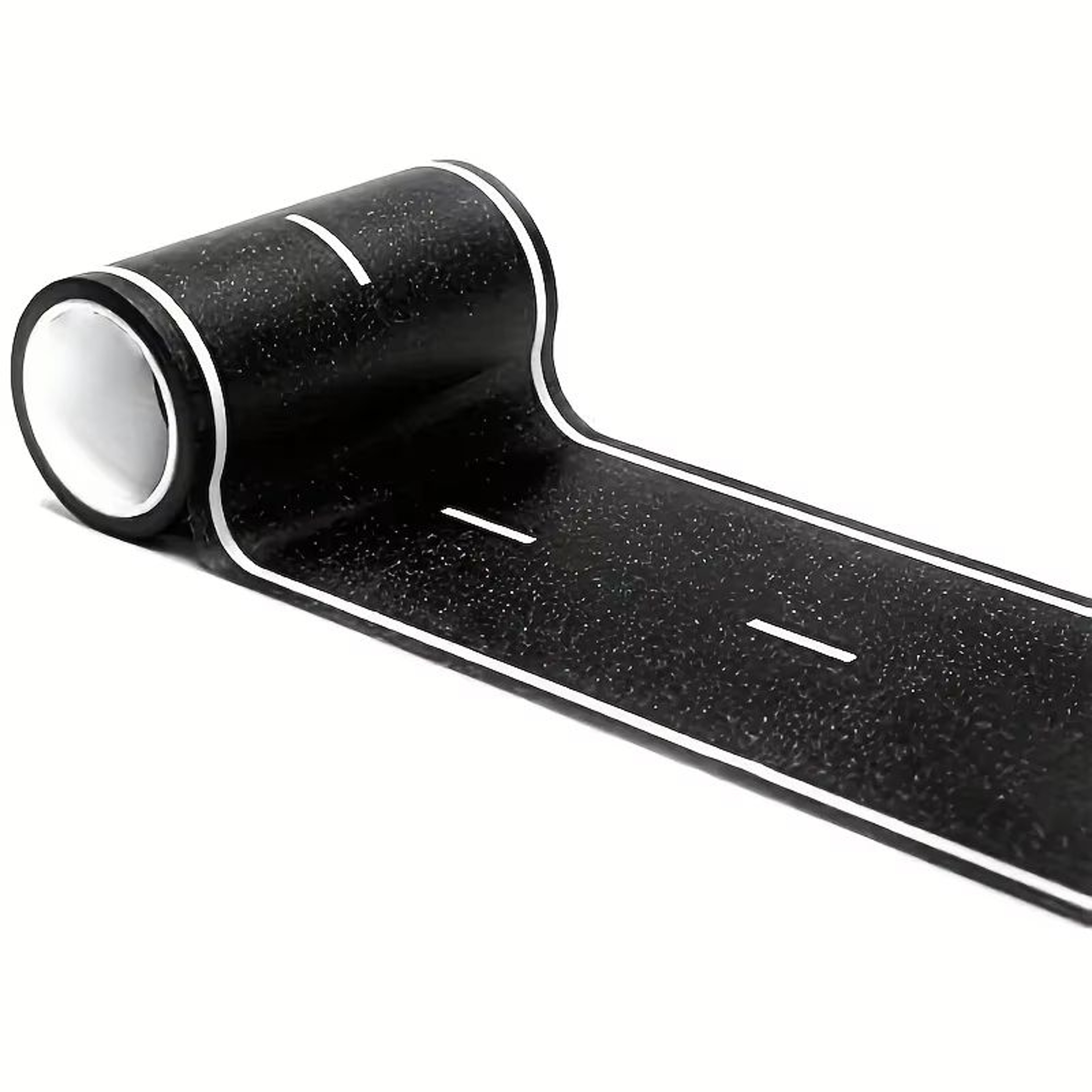 Reusable Road Tape Stickers Cartoon Race Track Decor In Black Polyurethane For Parties And Toy Car  4