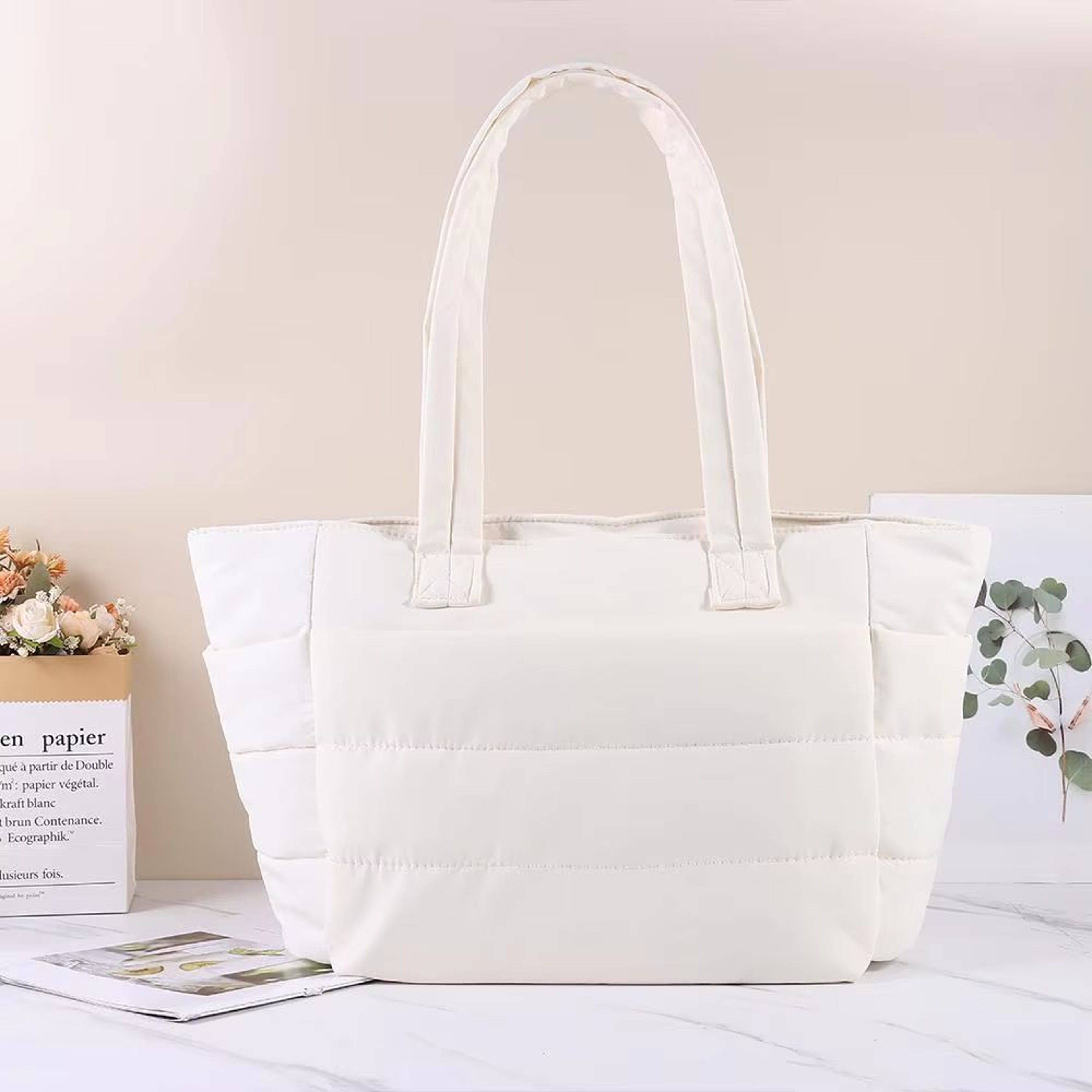 Large Capacity Womens Tote Bag With Multiple Pockets  Versatile Handbag Shoulder  Messenger Commute 1
