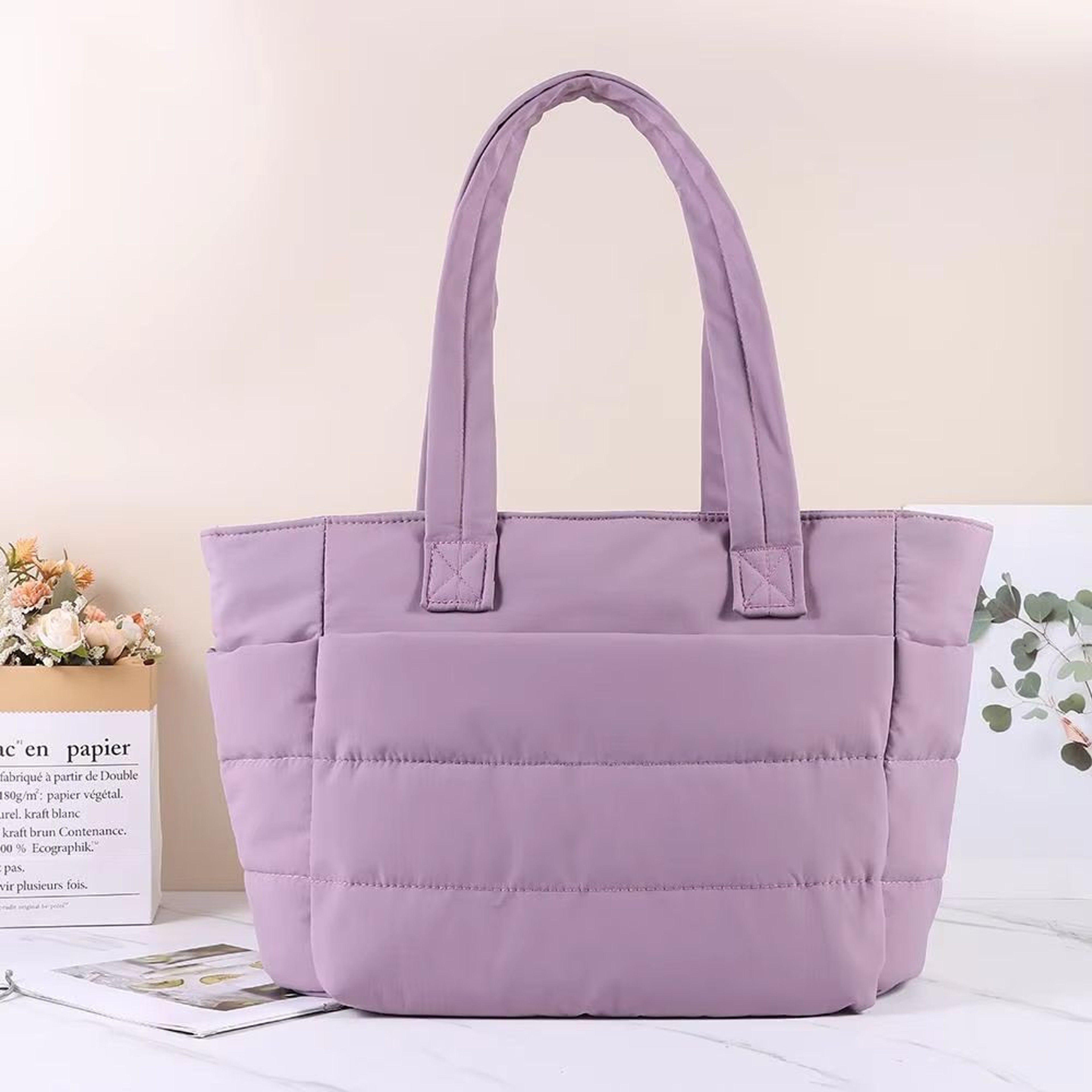 Large Capacity Womens Tote Bag With Multiple Pockets  Versatile Handbag Shoulder  Messenger Commute 2
