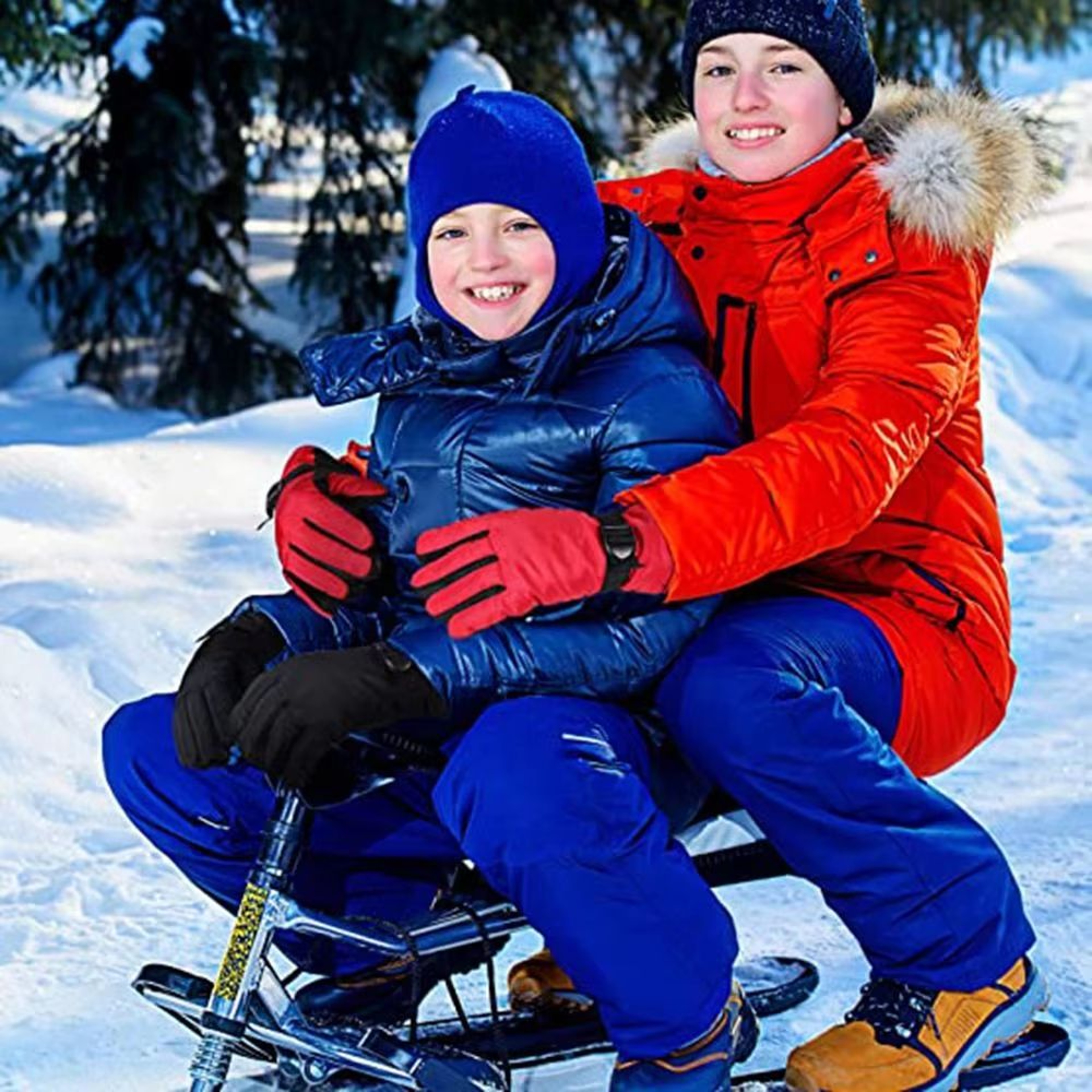 Winter Ski Gloves For Kids And Adults Windproof Waterproof Thick Warm Snow Gloves For Skiing And Sn 1