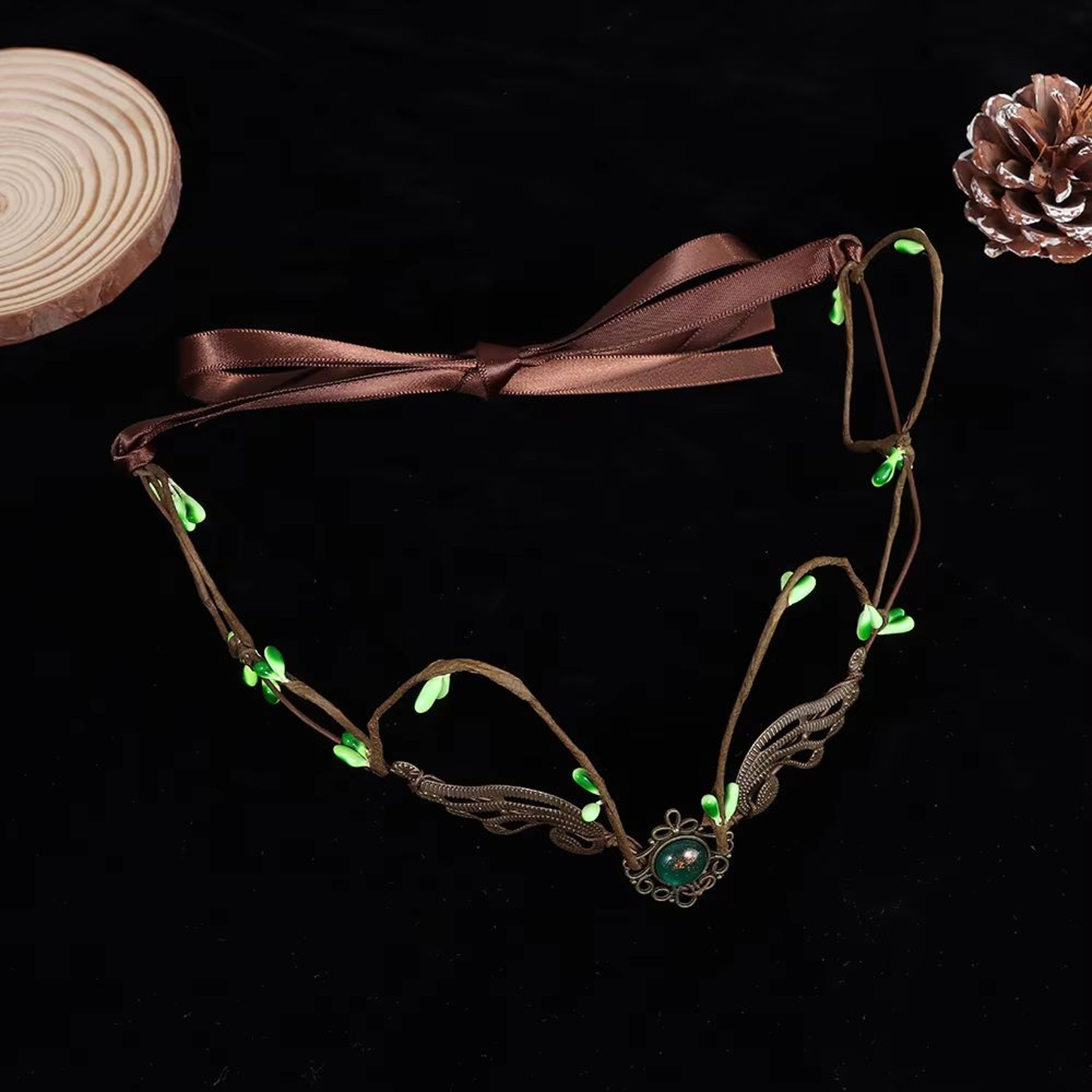 Elven Vine Elf Crown Tiara Headpiece For Fairy Witch And Woodland Looks Gothic Bridal Hair Accessor 3