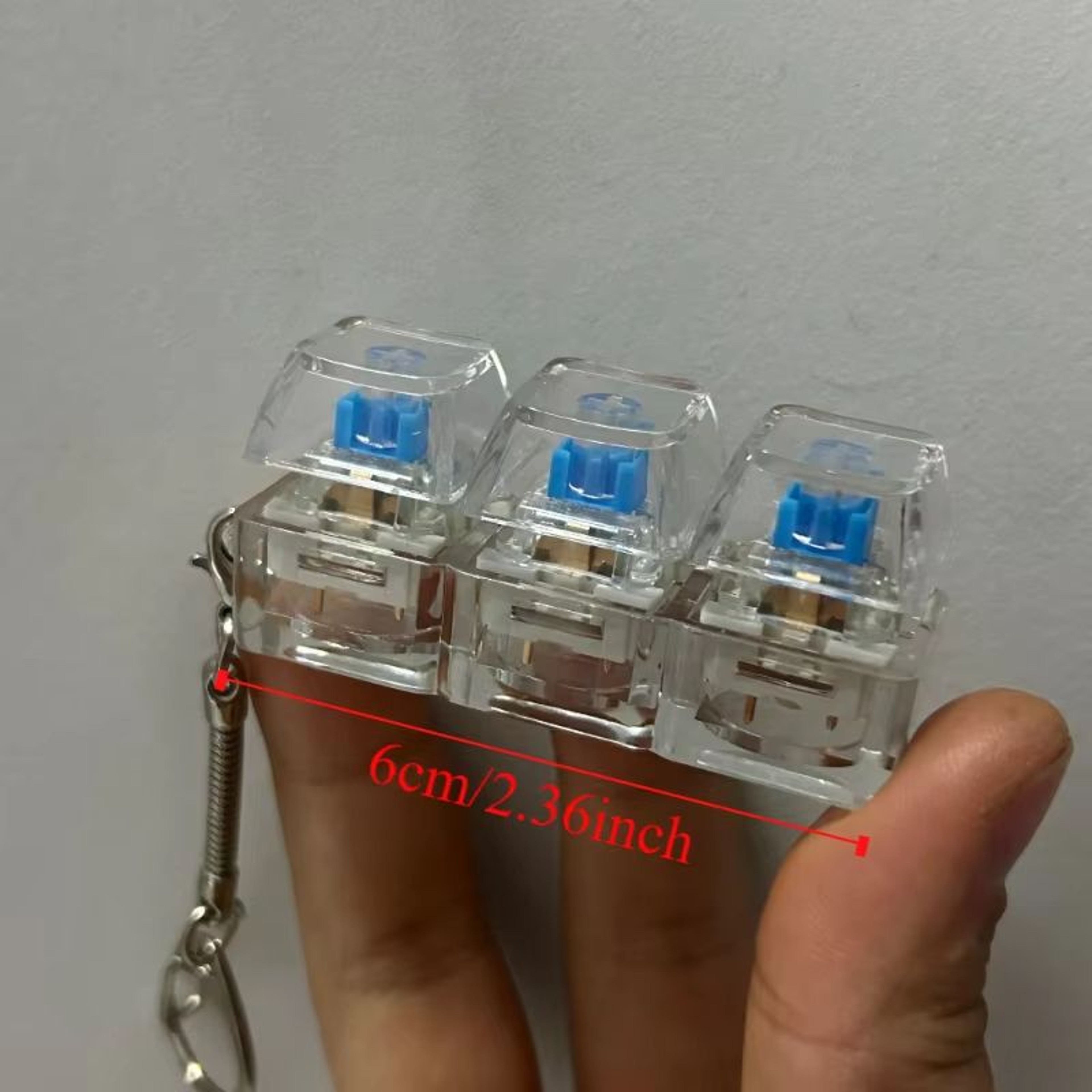 349Key Fidget Keycap Toy Keychain Stress Relief Button Press Pinching Toy For Adults 4