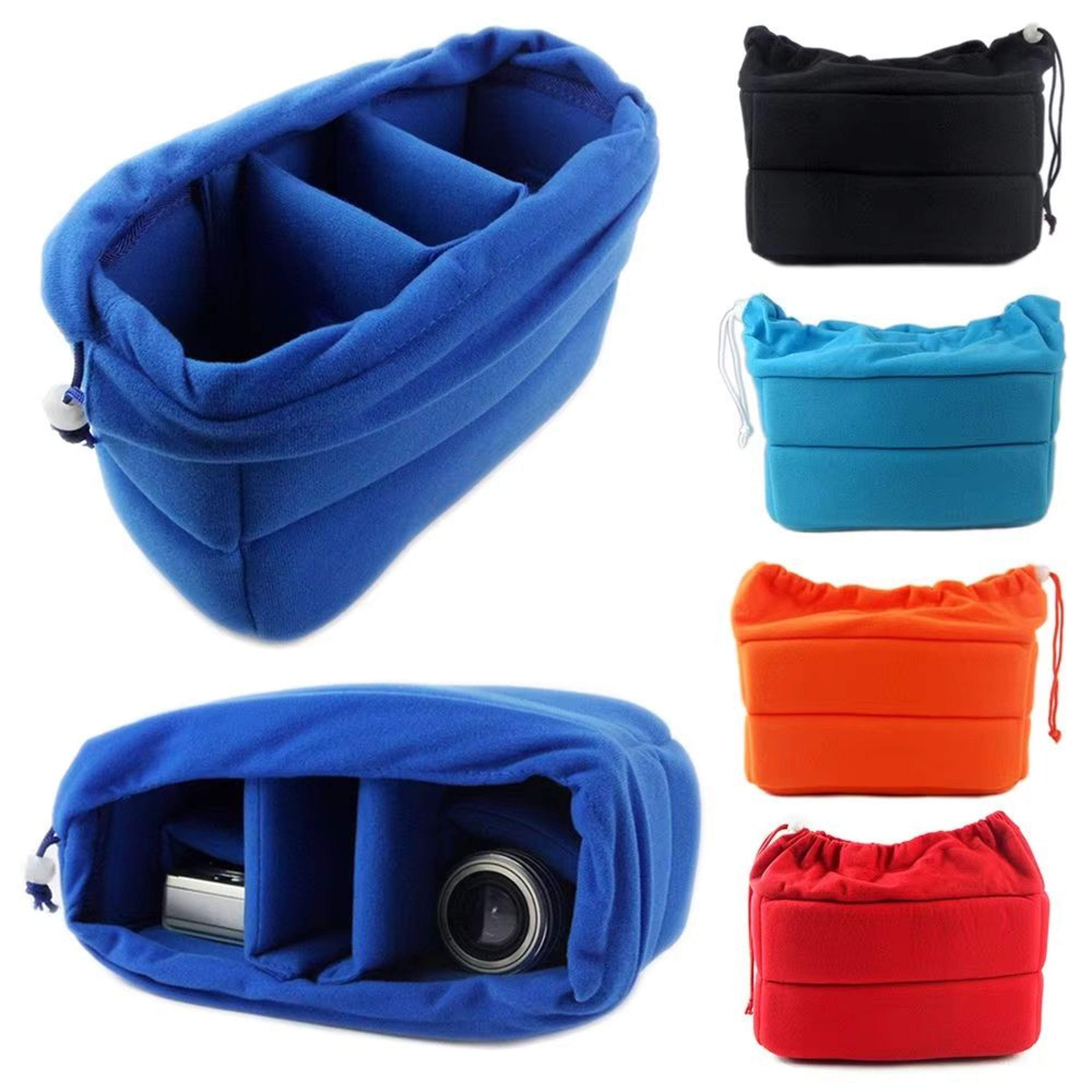 Padded Camera Insert Bag With Velvet Lining  Shockproof Protective Case For DSLR Cameras And Lenses 1