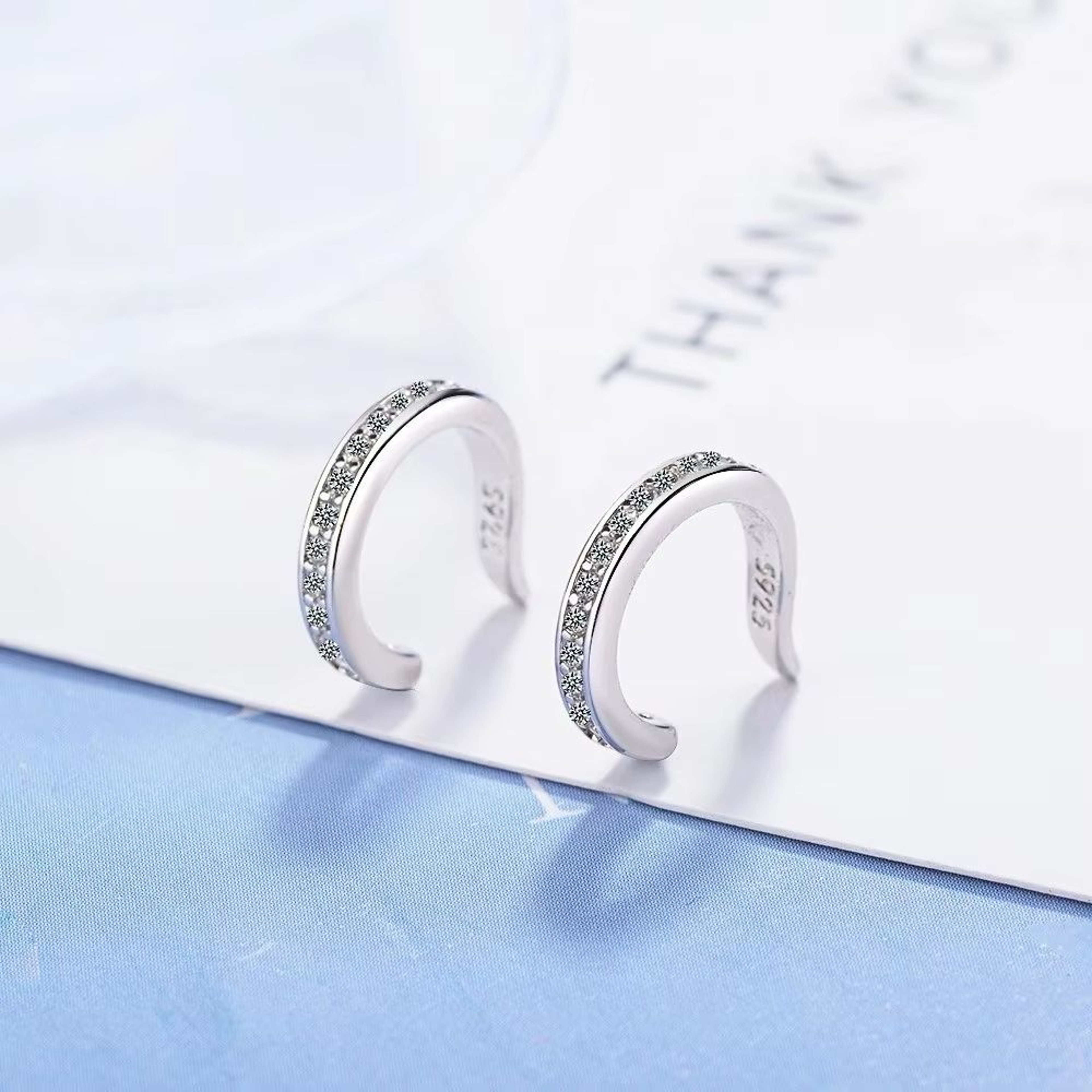 Reusable Ear Corrector Clip Earrings Hypoallergenic Punk Rock NoHole Ear Clips Unisex Style 6