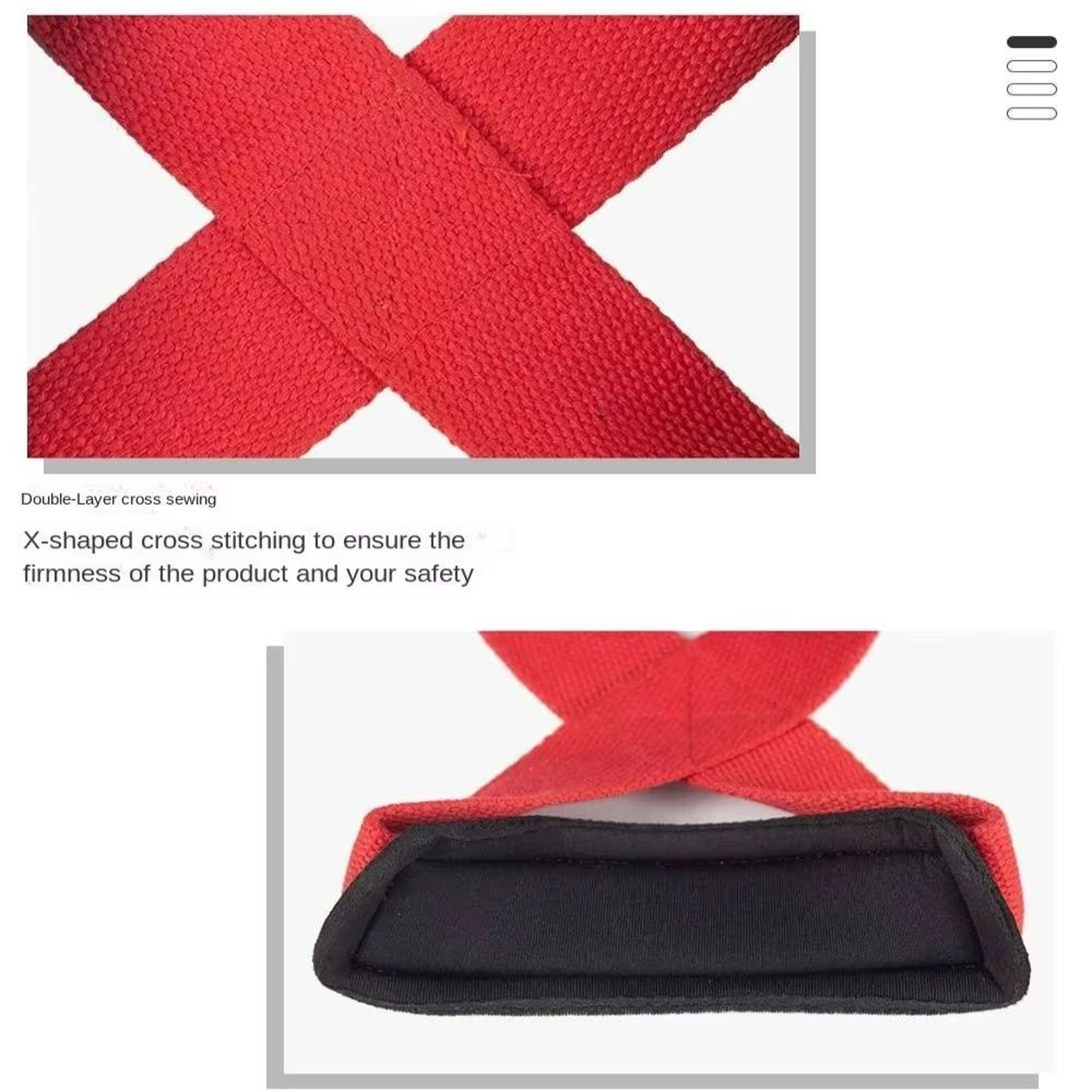 AntiSlip Weightlifting Wrist Straps Pair Adjustable Grip Support Wraps For Deadlifts Pull Days And  2
