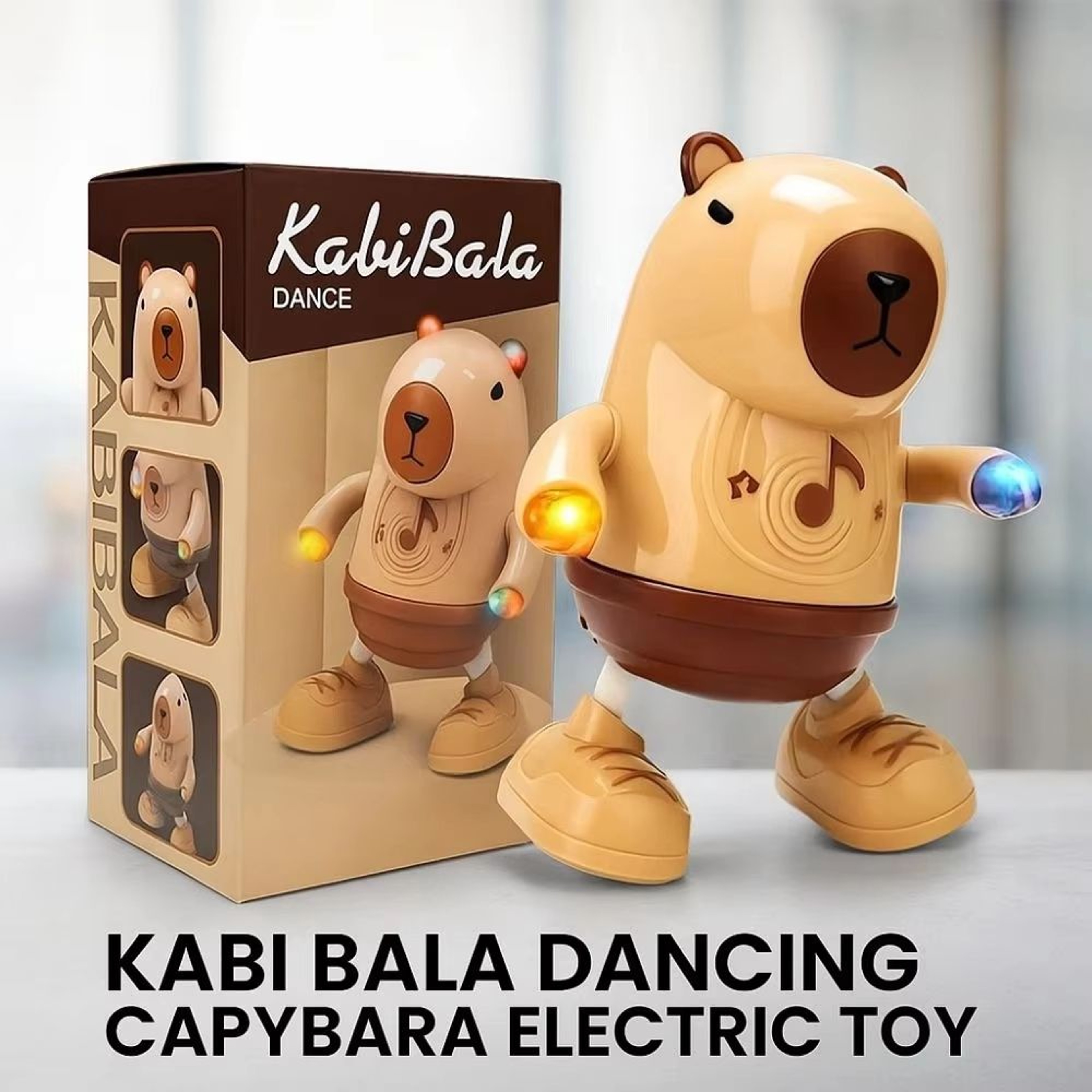 CapyBoogie Electric Dancing Capybara Toy With Music And Lights 0