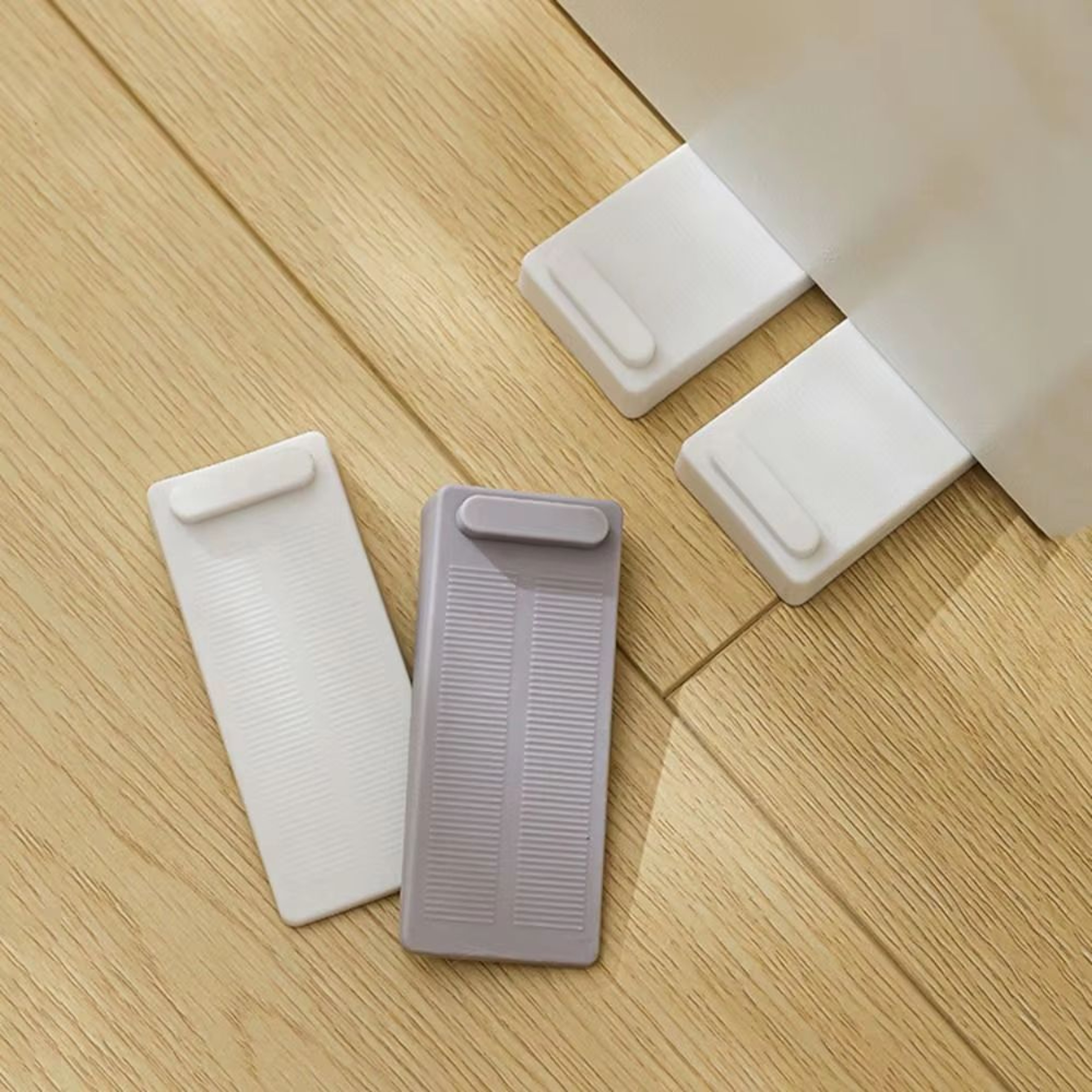 Safety Silicone Door Stop Wedges 2Pack AntiCollision Door Stoppers For Home  Office 2