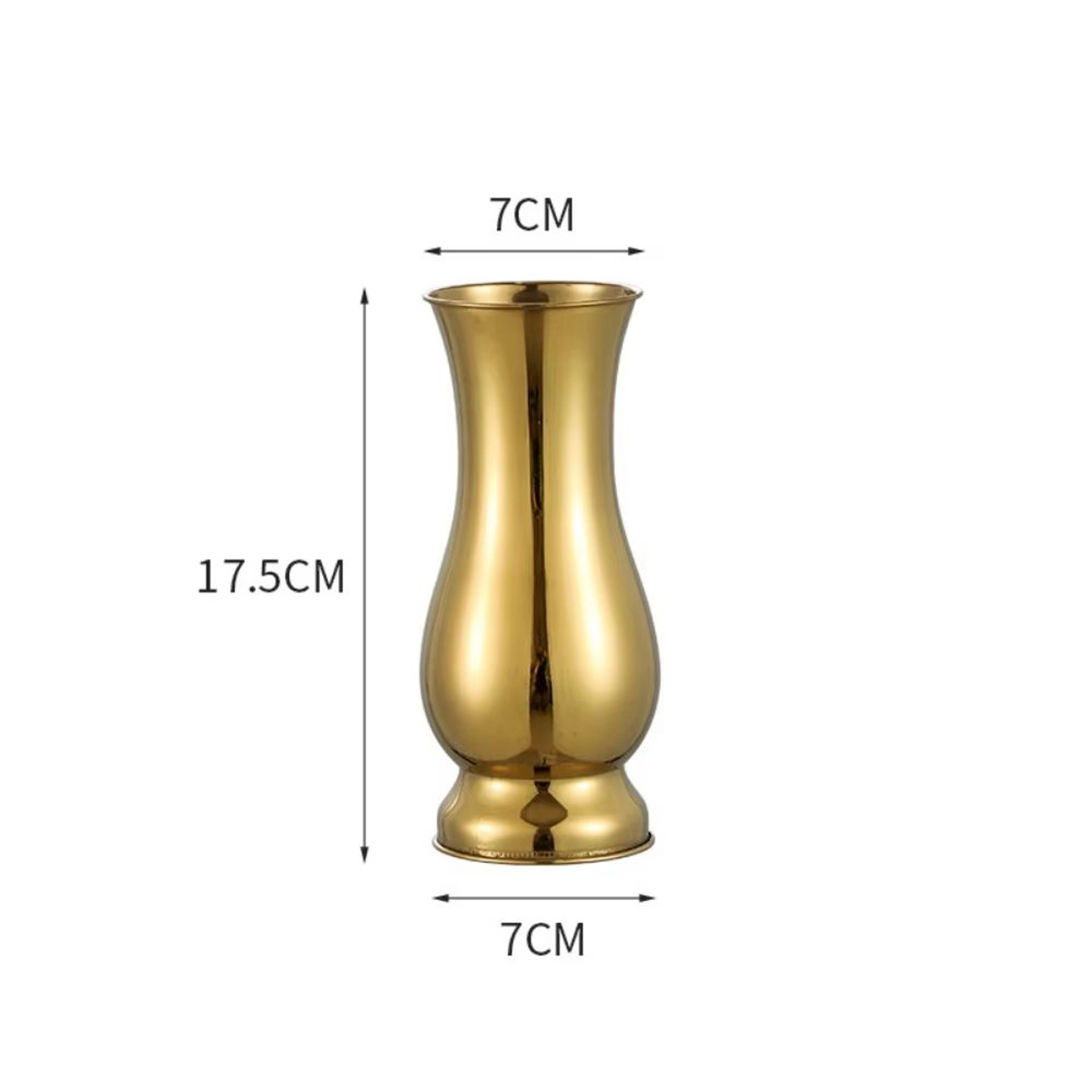 Golden Stainless Steel Flower Vase Decorative Centerpiece For Home  Garden 7